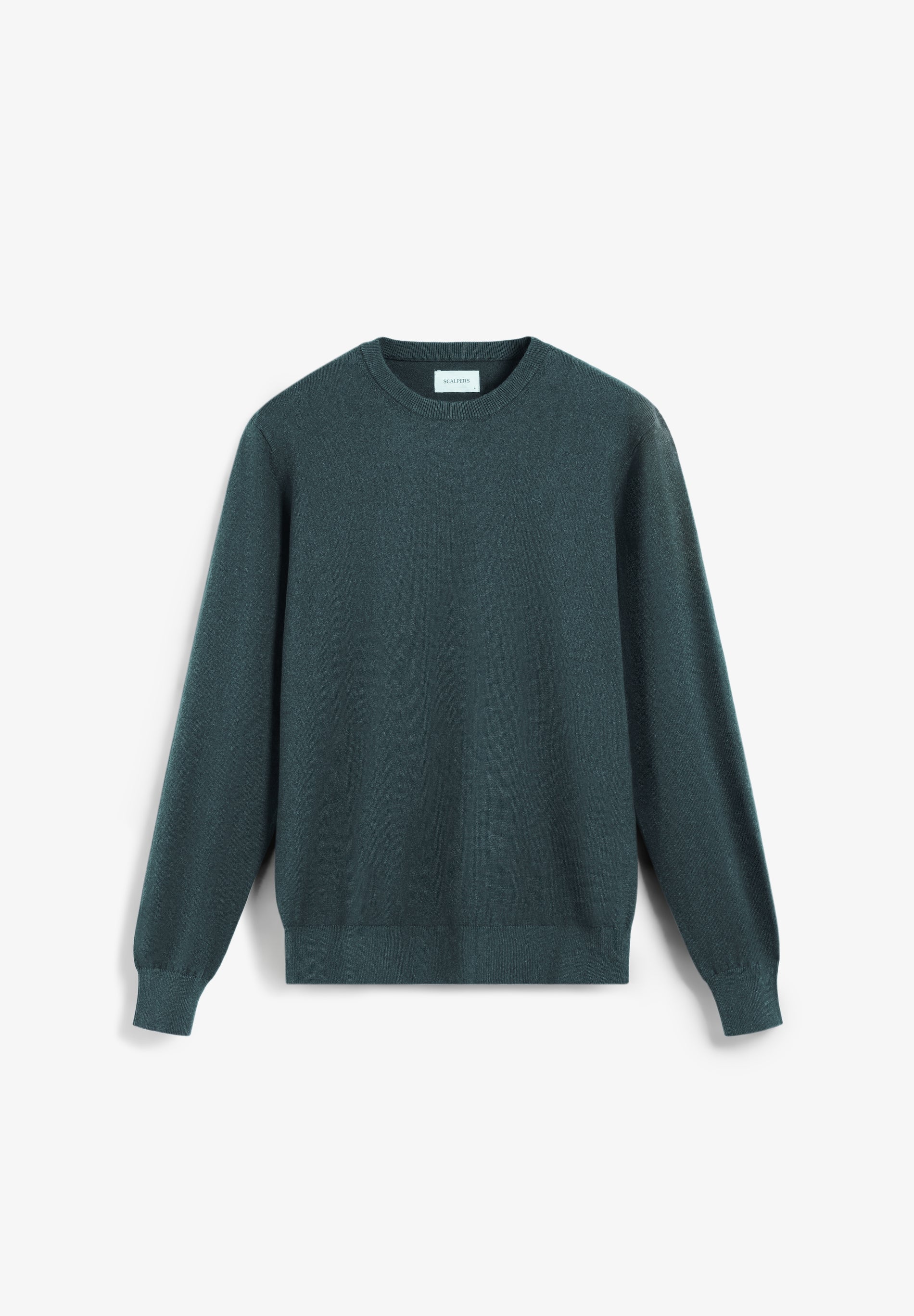 COTTON KNIT LONG SLEEVE SWEATER