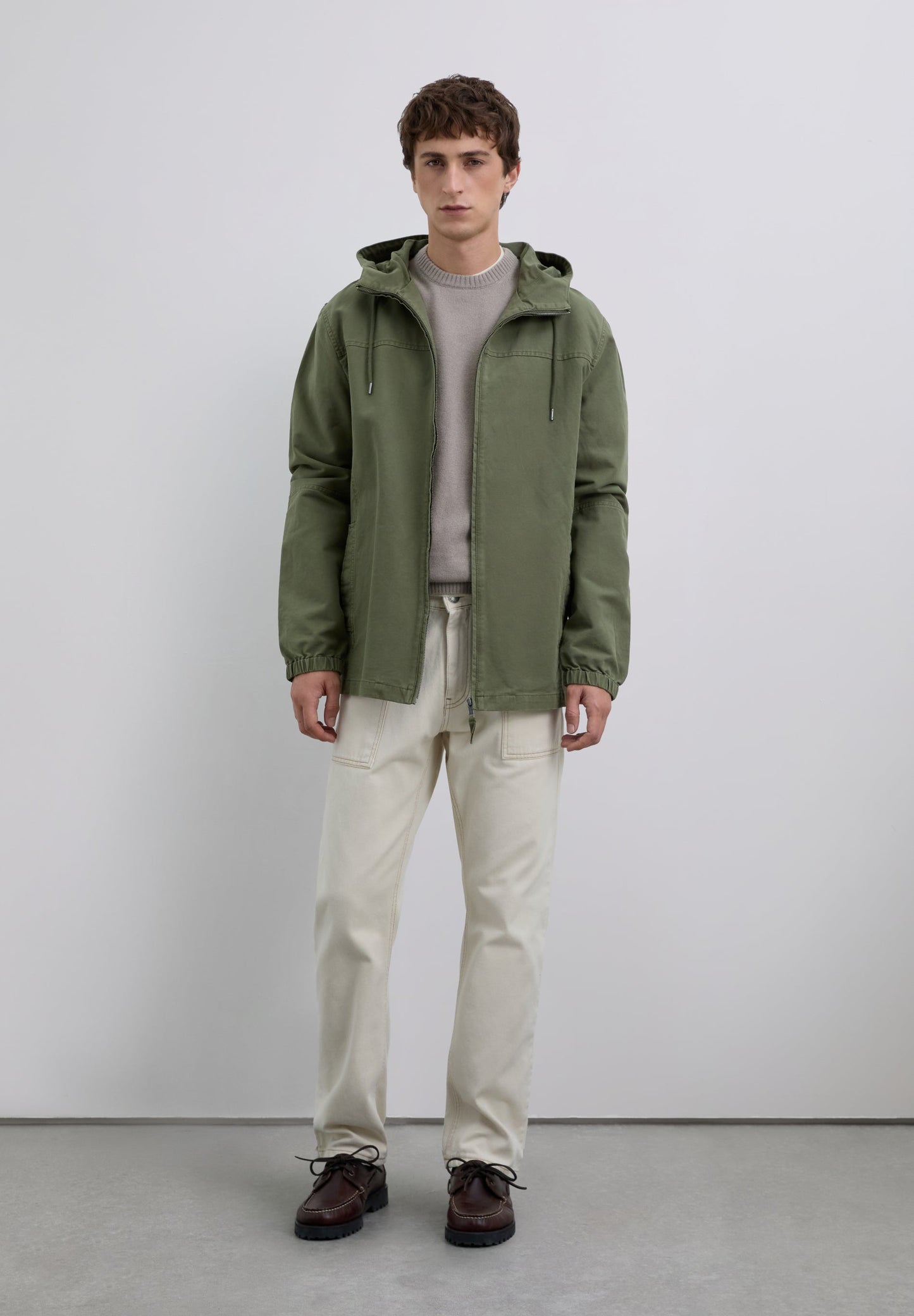 COTTON JACKET WITH HOOD