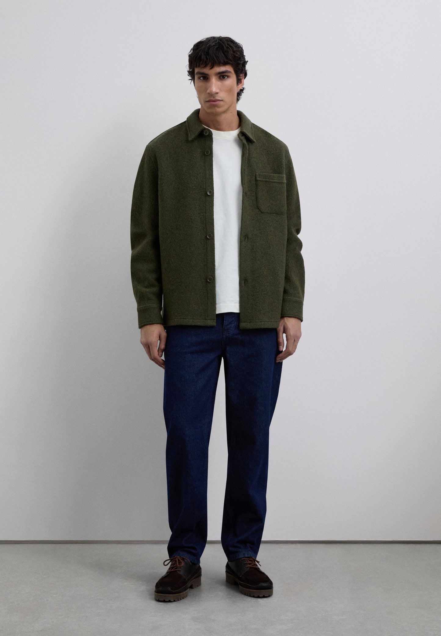WOOL OVERSHIRT WITH POCKETS