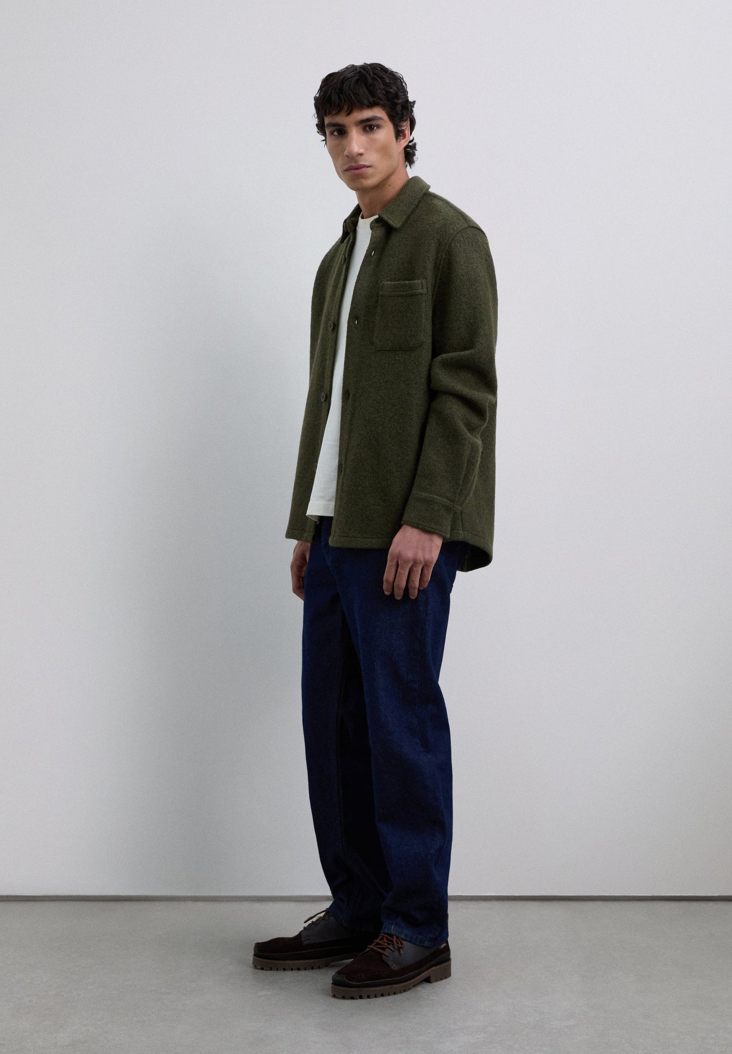 WOOL OVERSHIRT WITH POCKETS