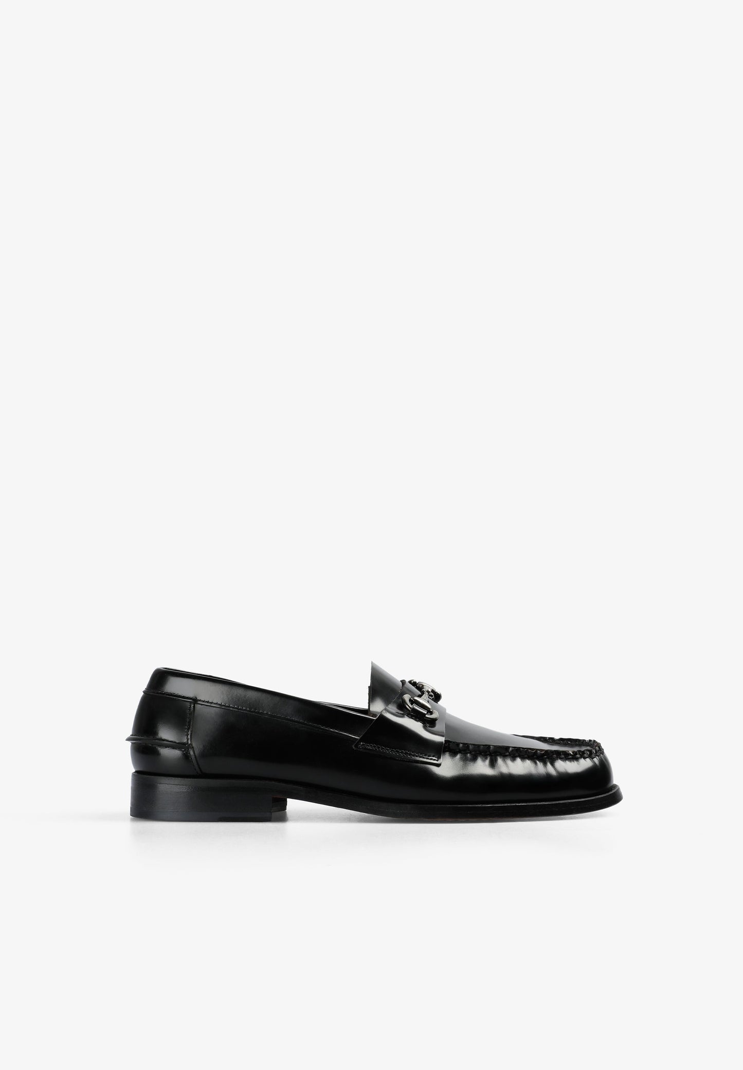 LEATHER LOAFERS WITH BUCKLE