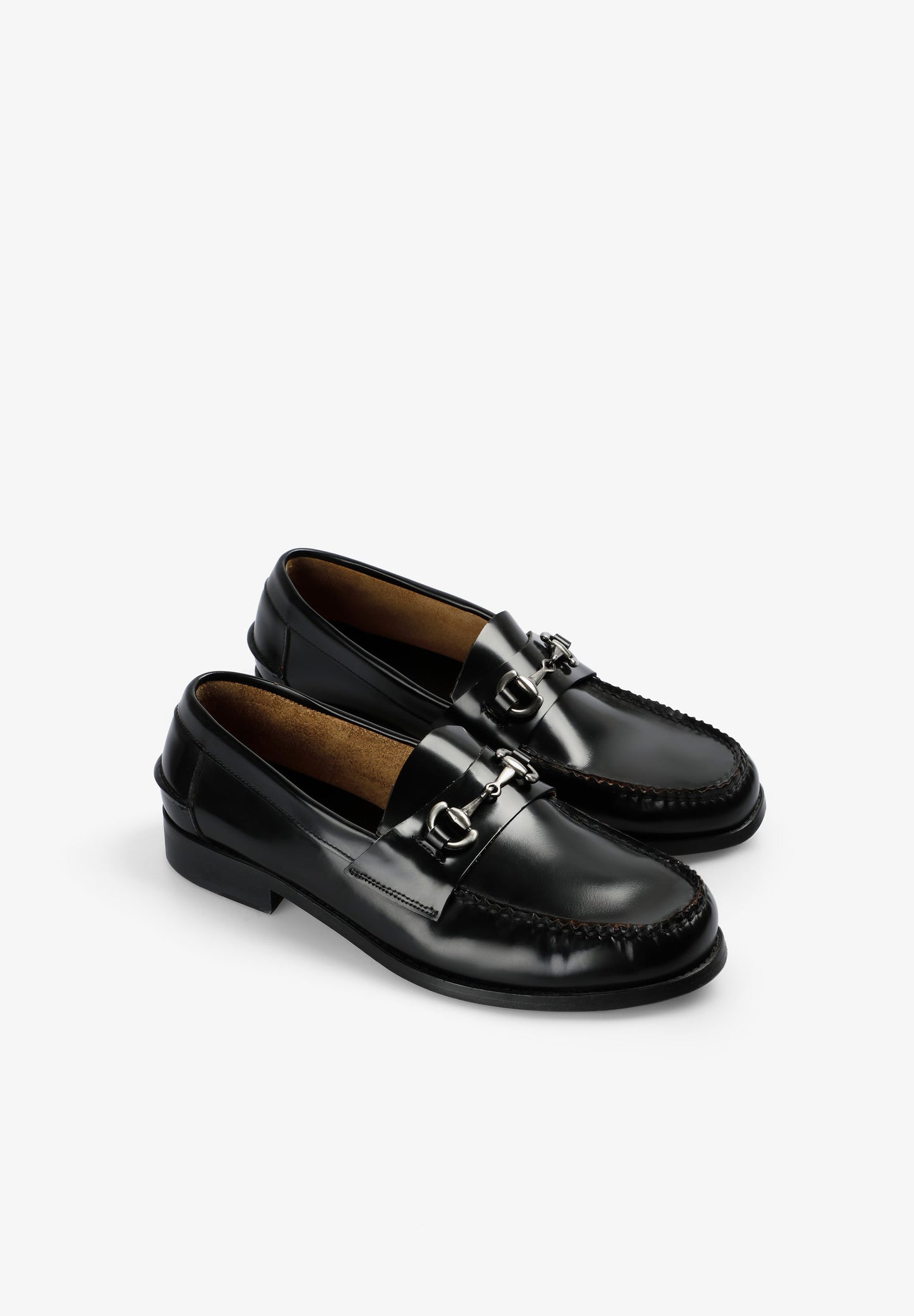 LEATHER LOAFERS WITH BUCKLE