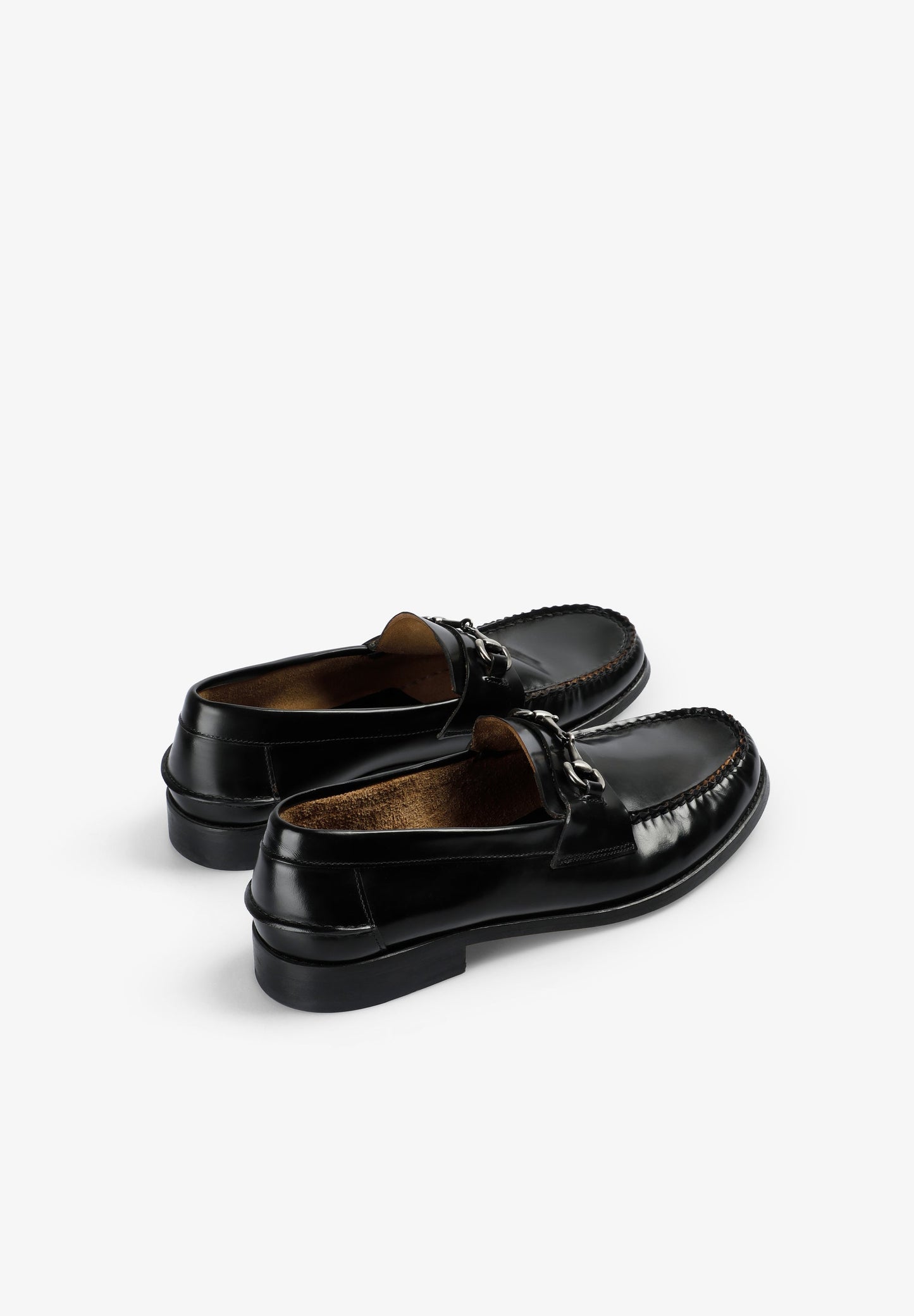 LEATHER LOAFERS WITH BUCKLE