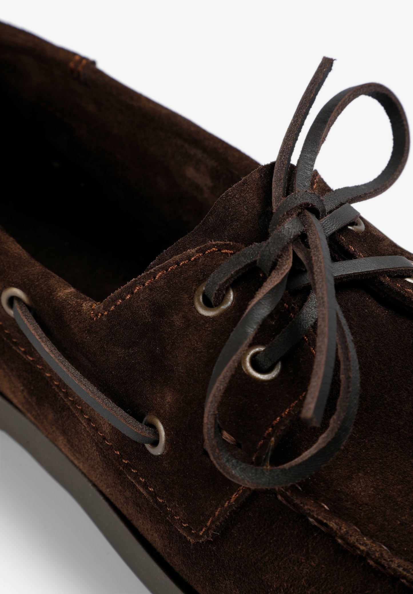 PLAIN LEATHER DECK SHOES