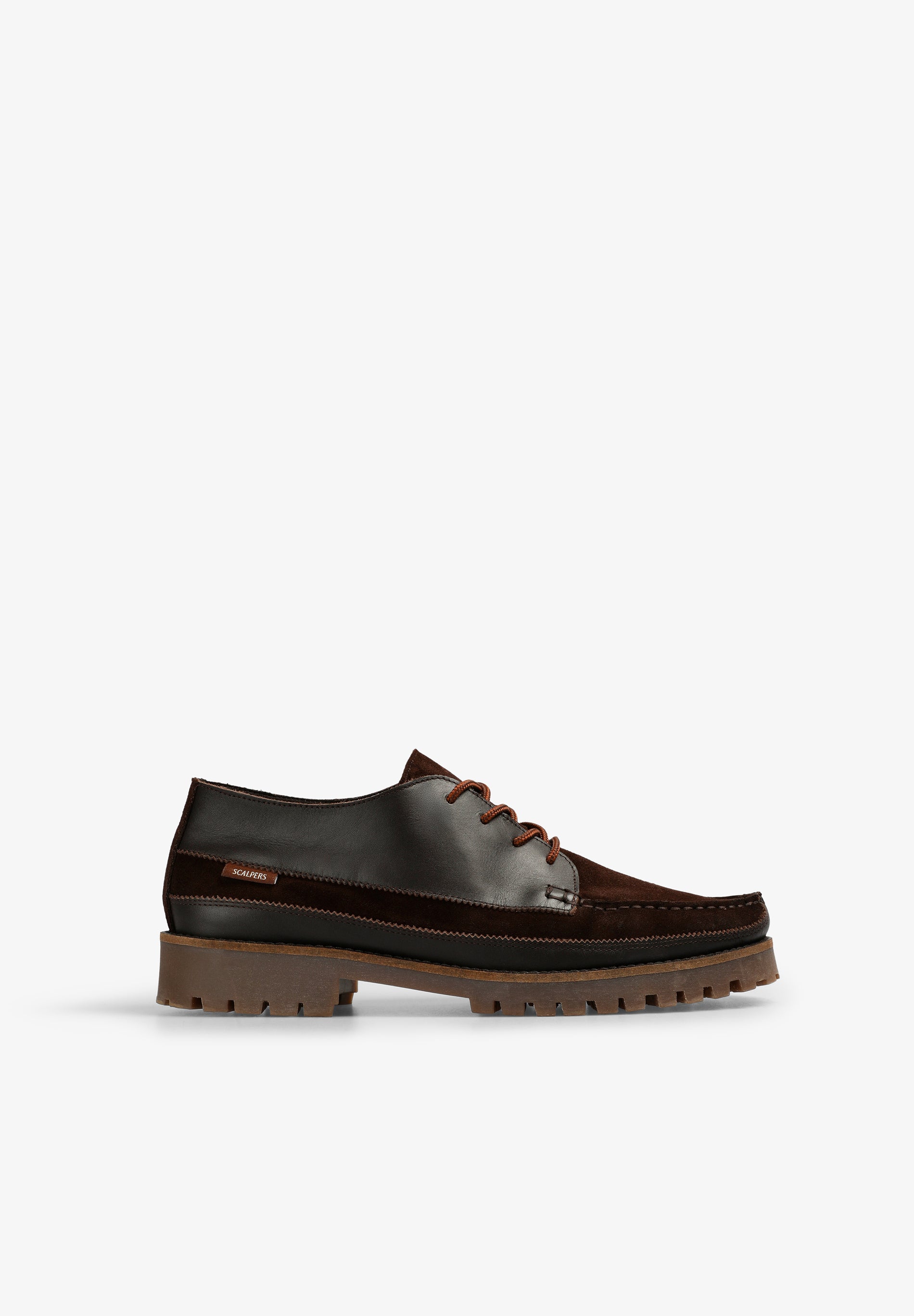 LEATHER SHOES WITH TRACK SOLES