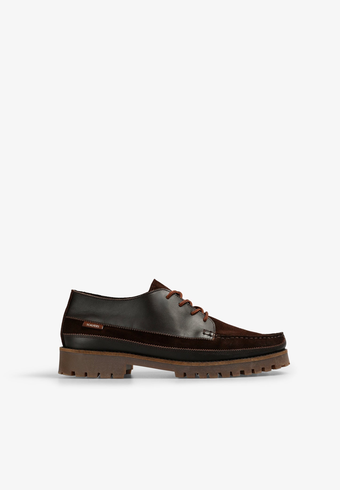 LEATHER SHOES WITH TRACK SOLES