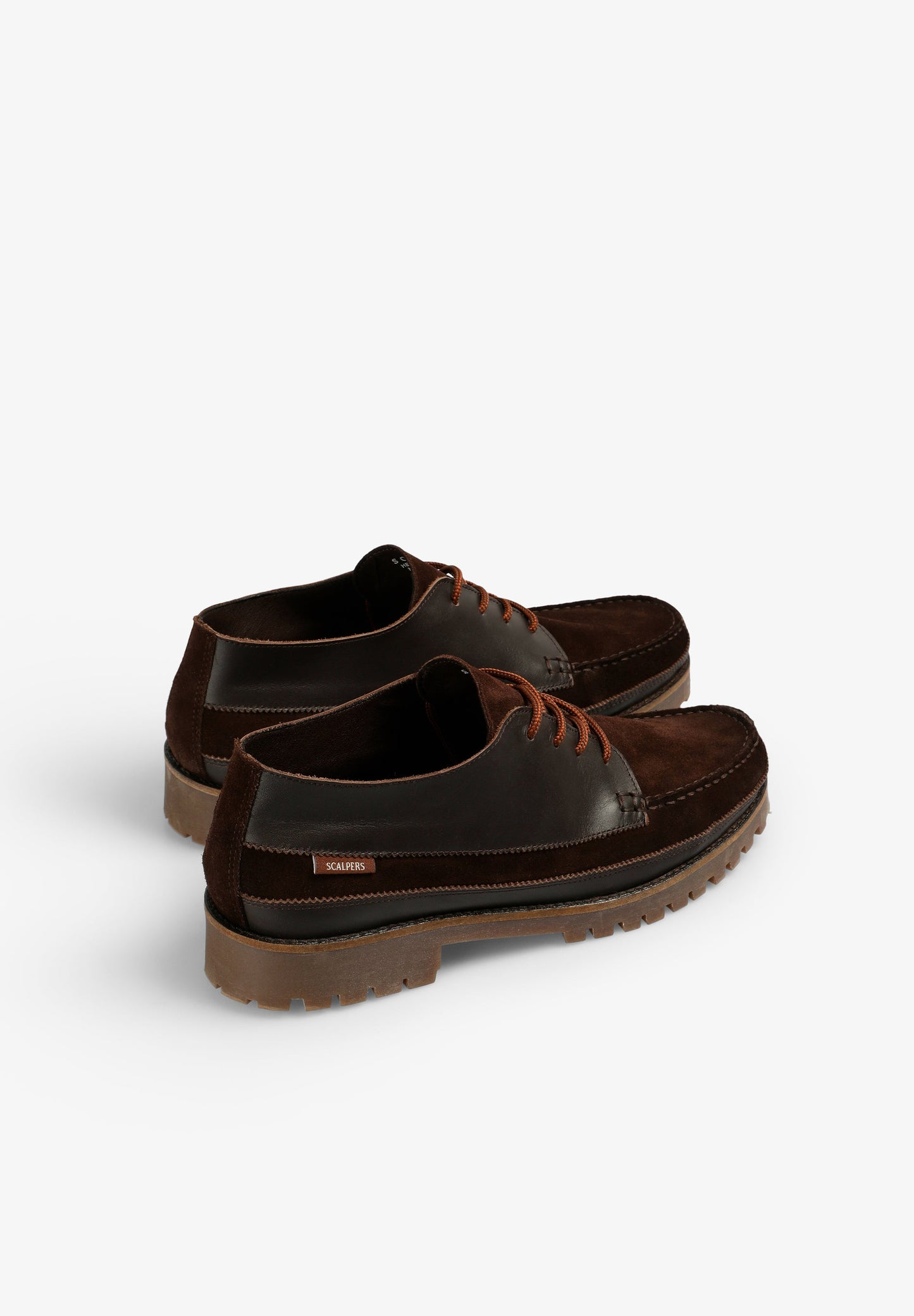 LEATHER SHOES WITH TRACK SOLES