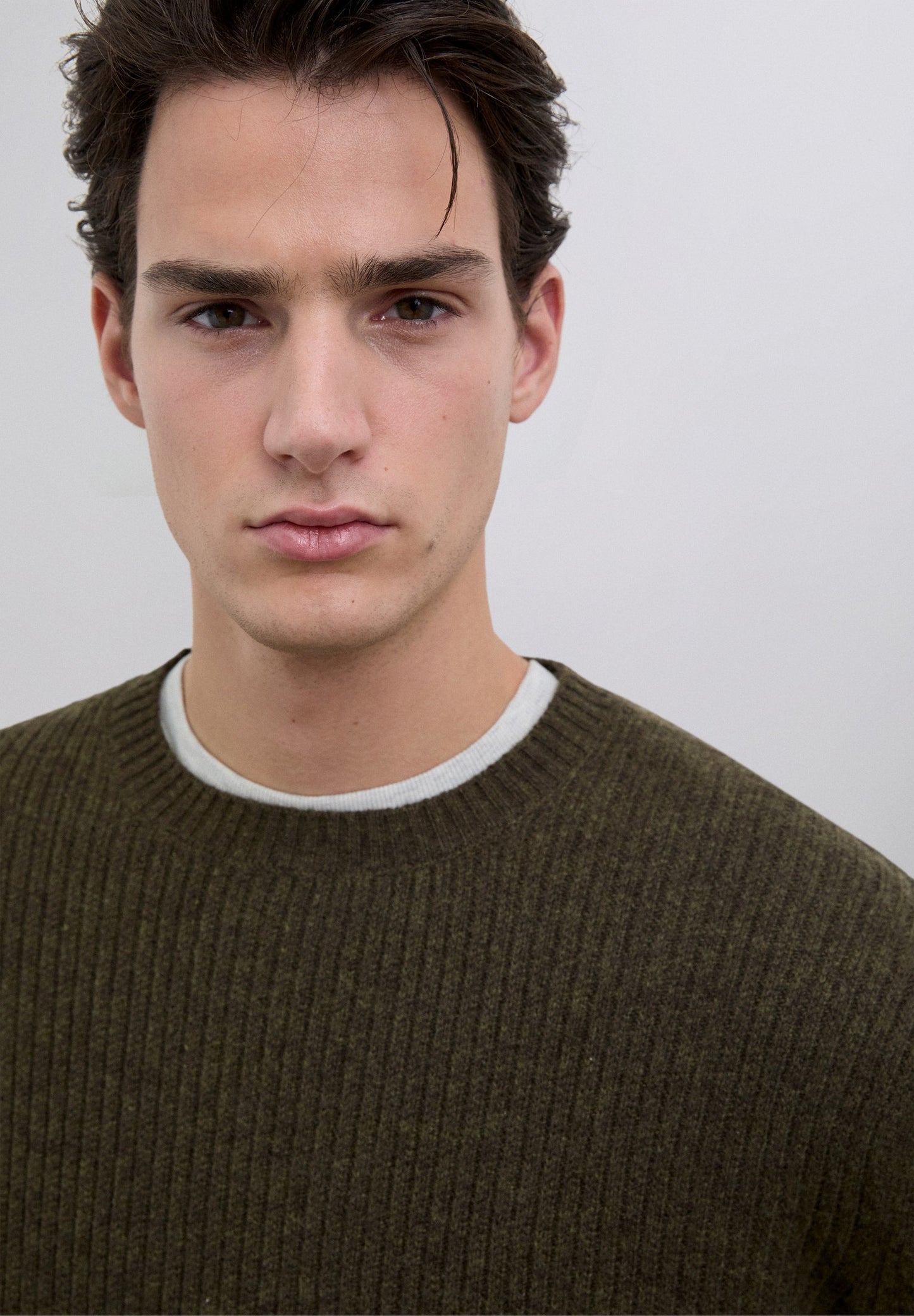 RIBBED MERINO WOOL SWEATER