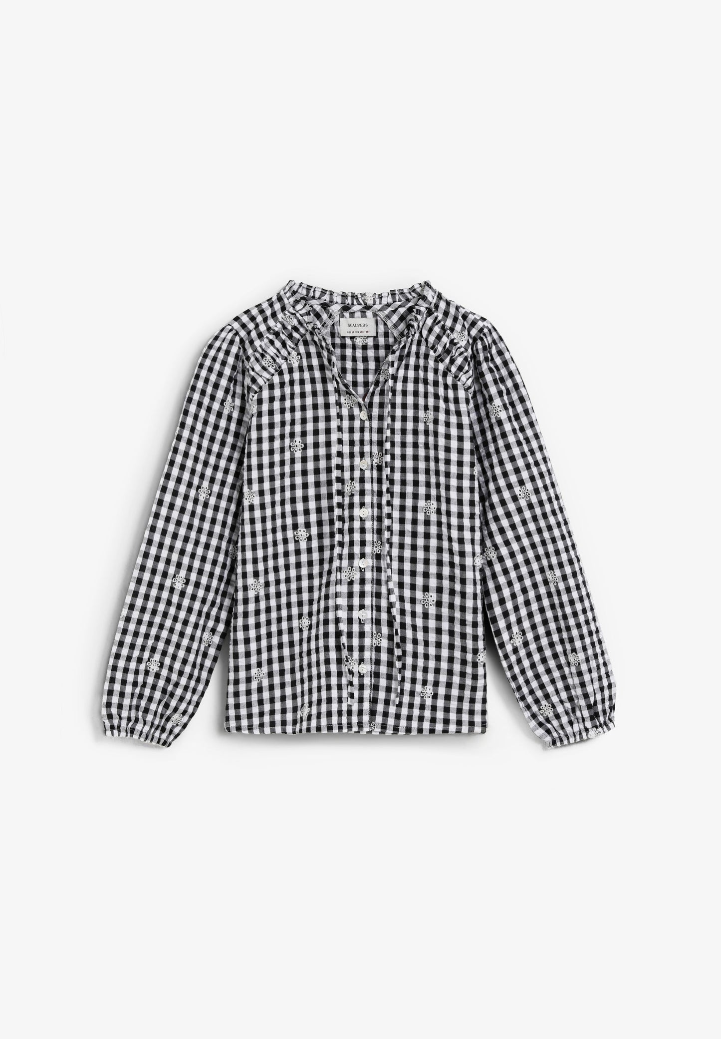 CHECK SHIRT WITH BOW