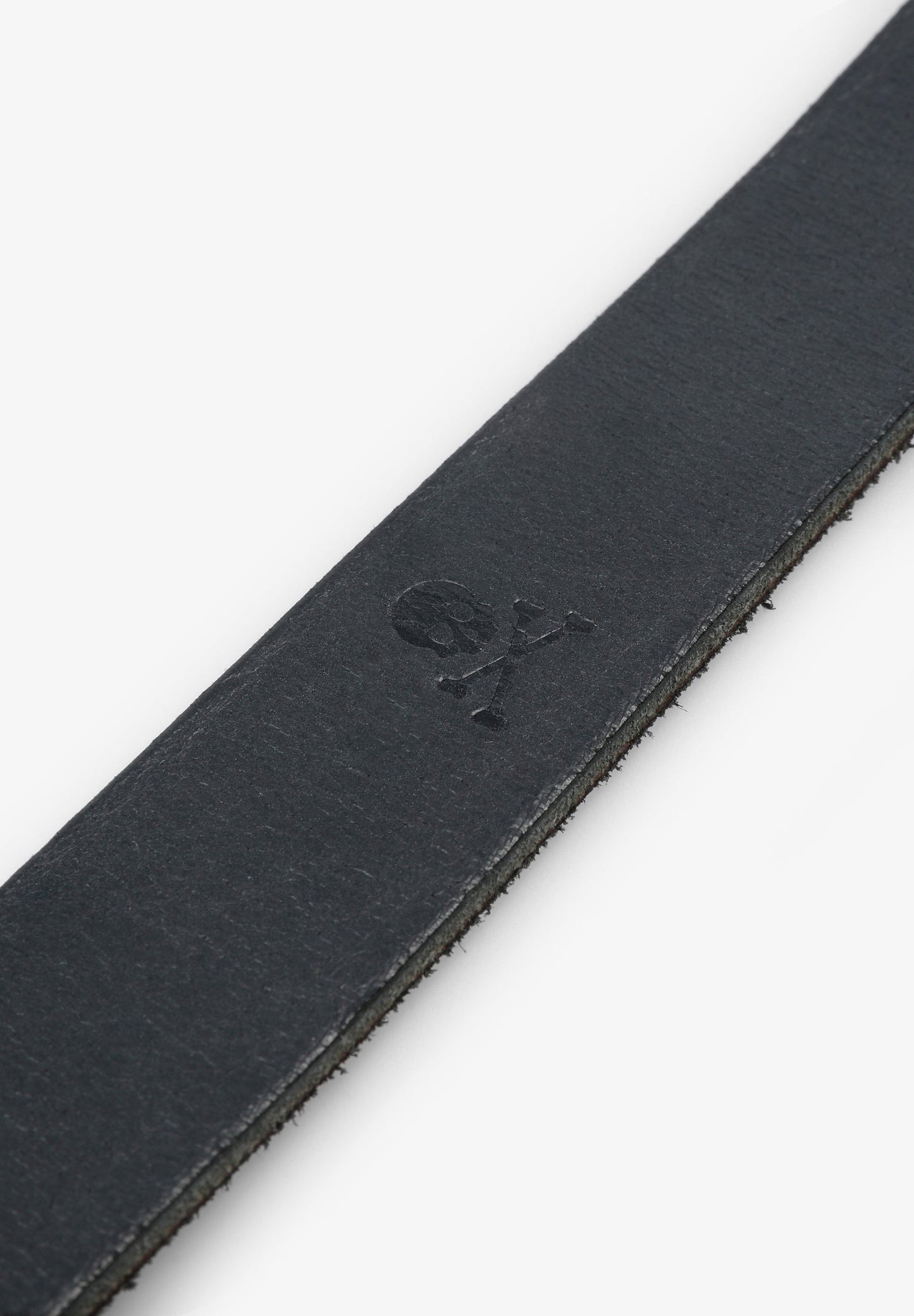 LEATHER BELT WITH SKULL