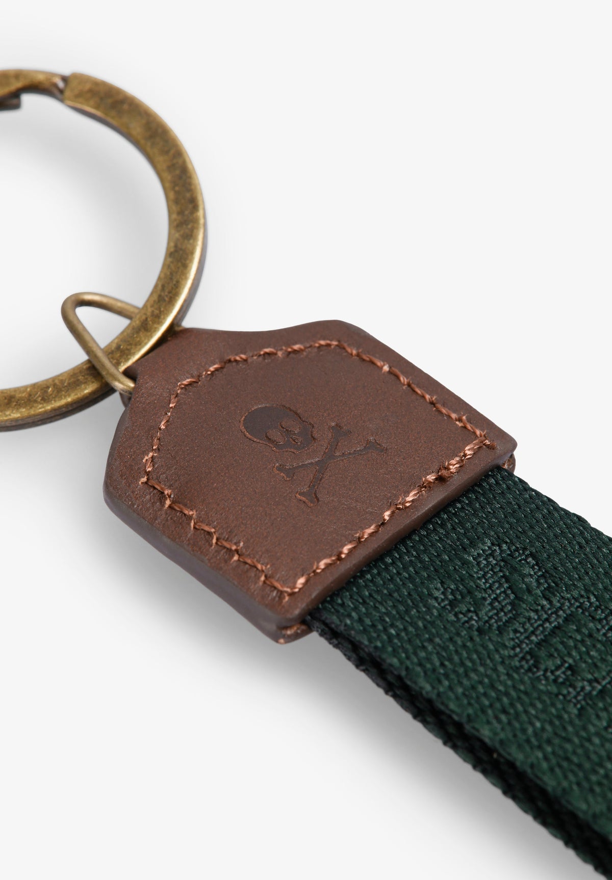 BRAIDED BELT WITH LEATHER DETAIL