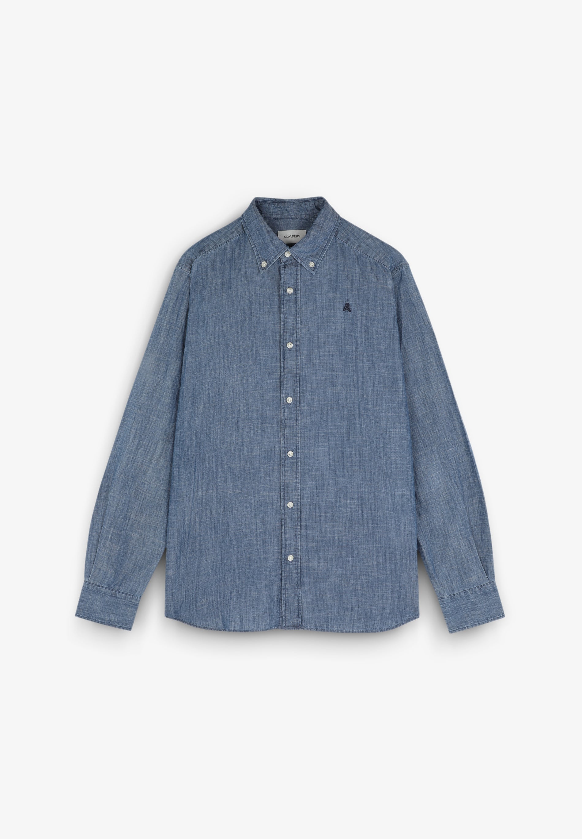 BUTTON-DOWN COLLAR DENIM SHIRT