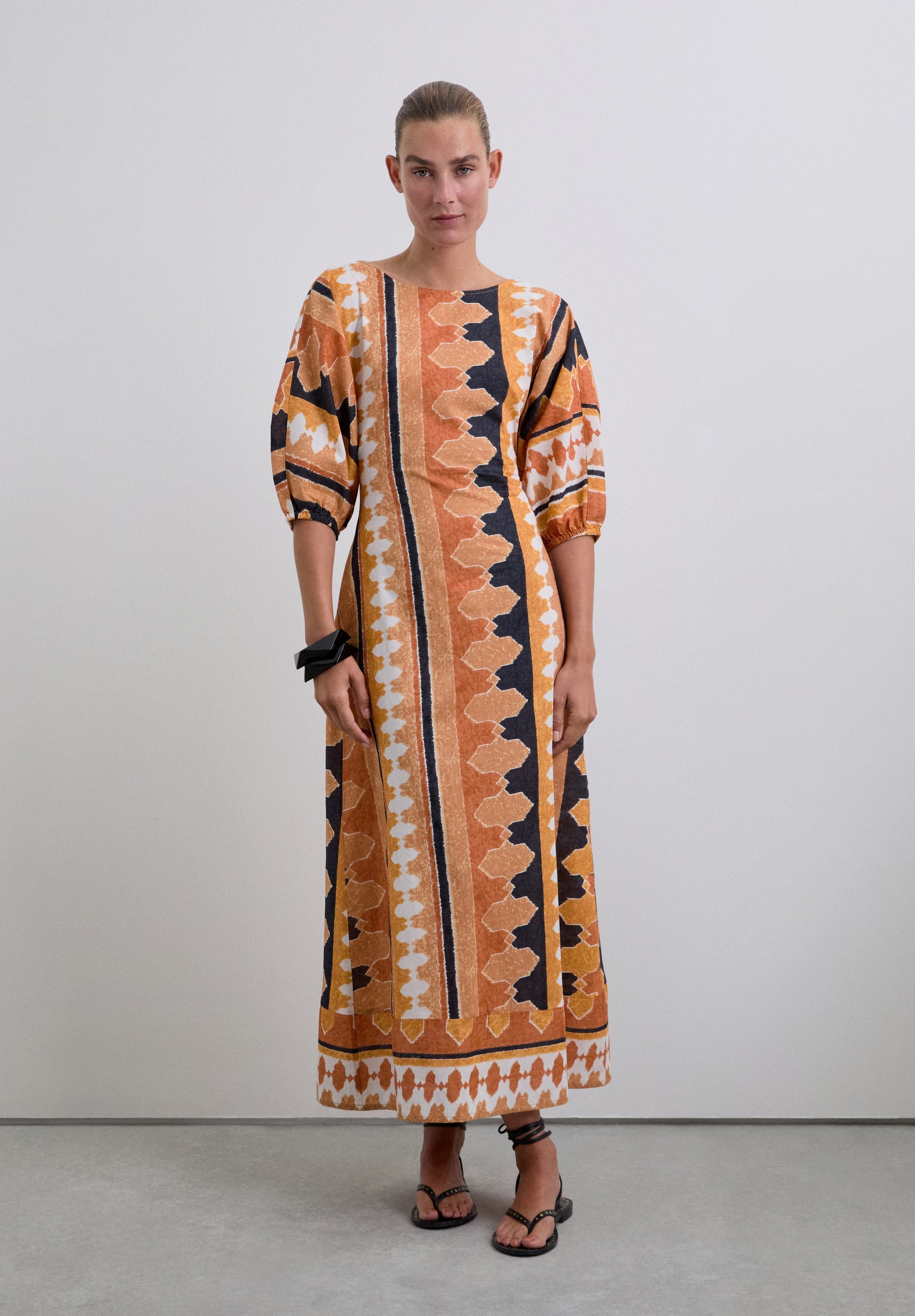 ETHNIC MIDI DRESS