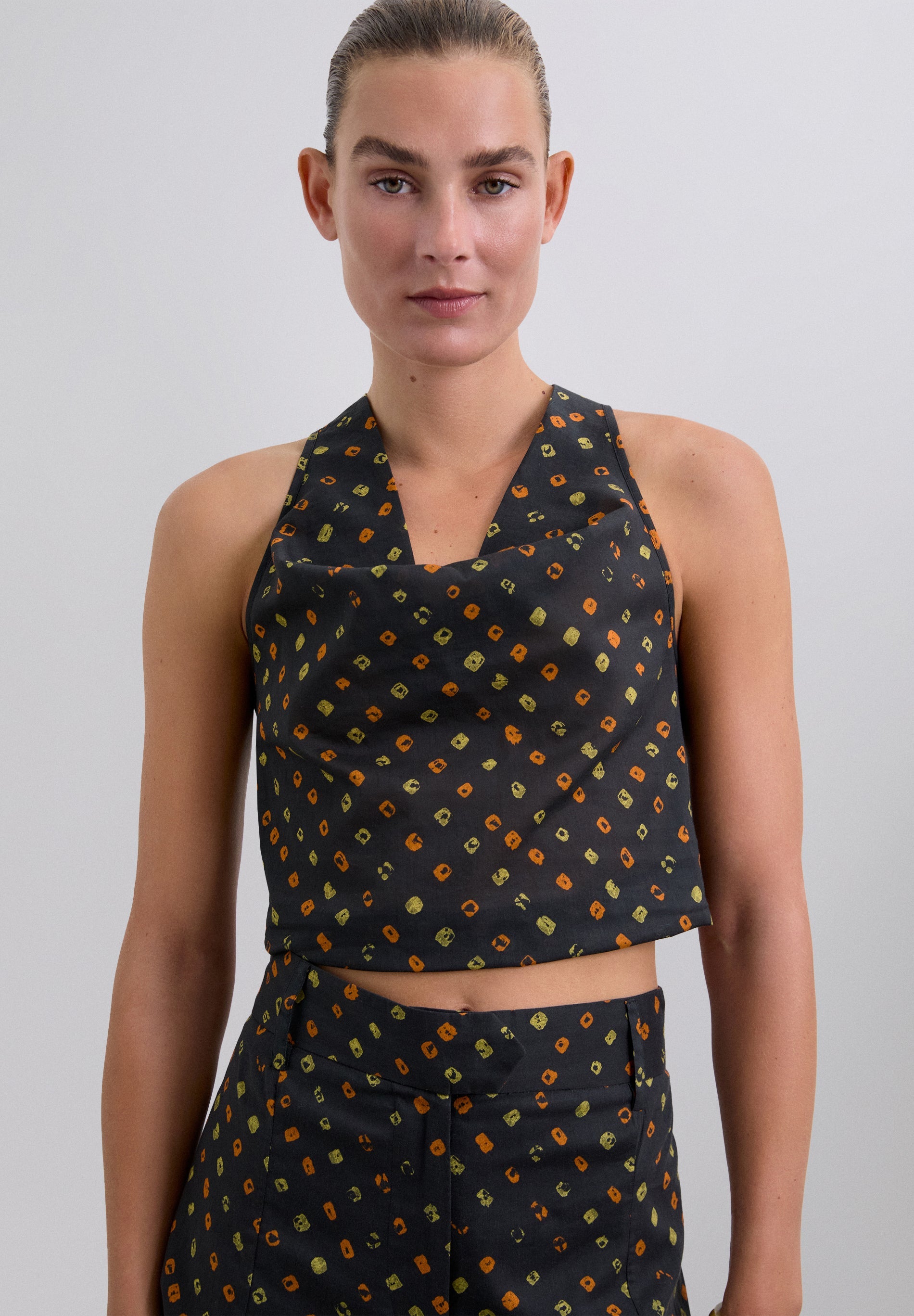 100% COTTON PRINT TOP