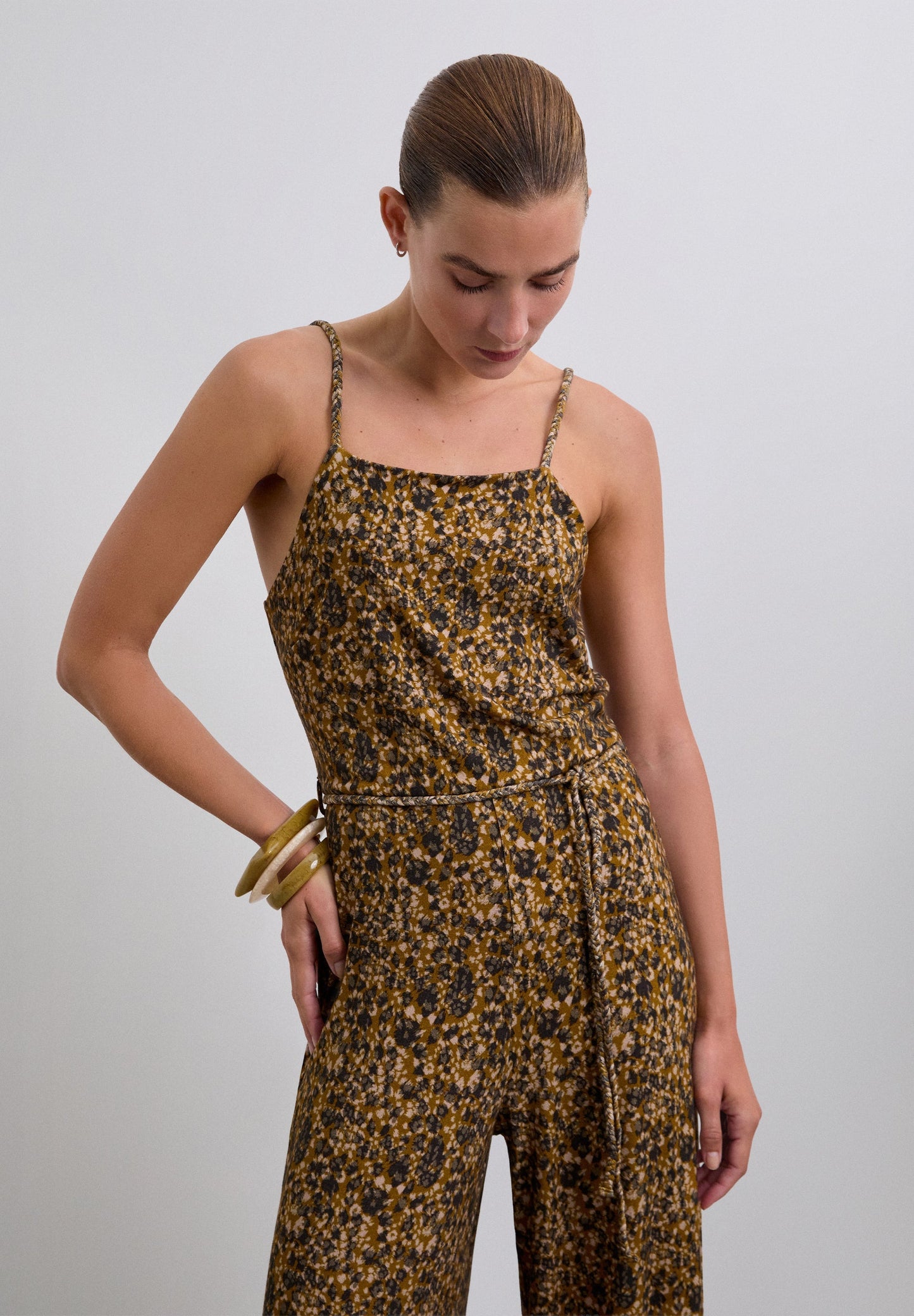 ANIMAL PRINT JUMPSUIT