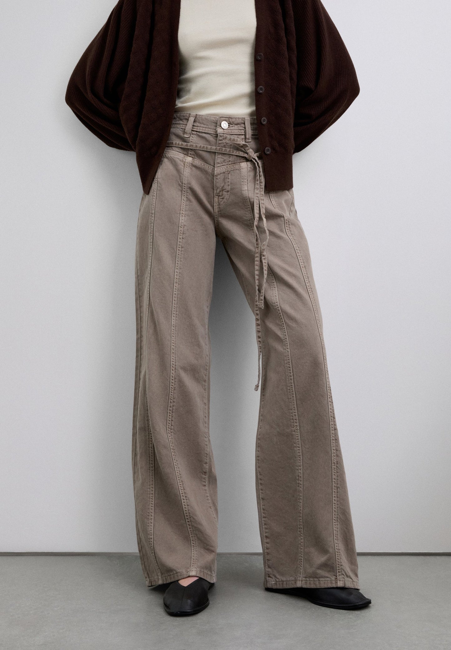 FULL LENGTH DRAWSTRING TROUSERS