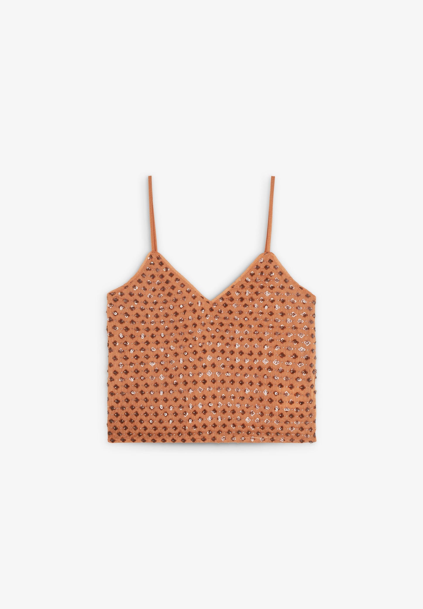 STRAPPY TOP WITH SEQUINS