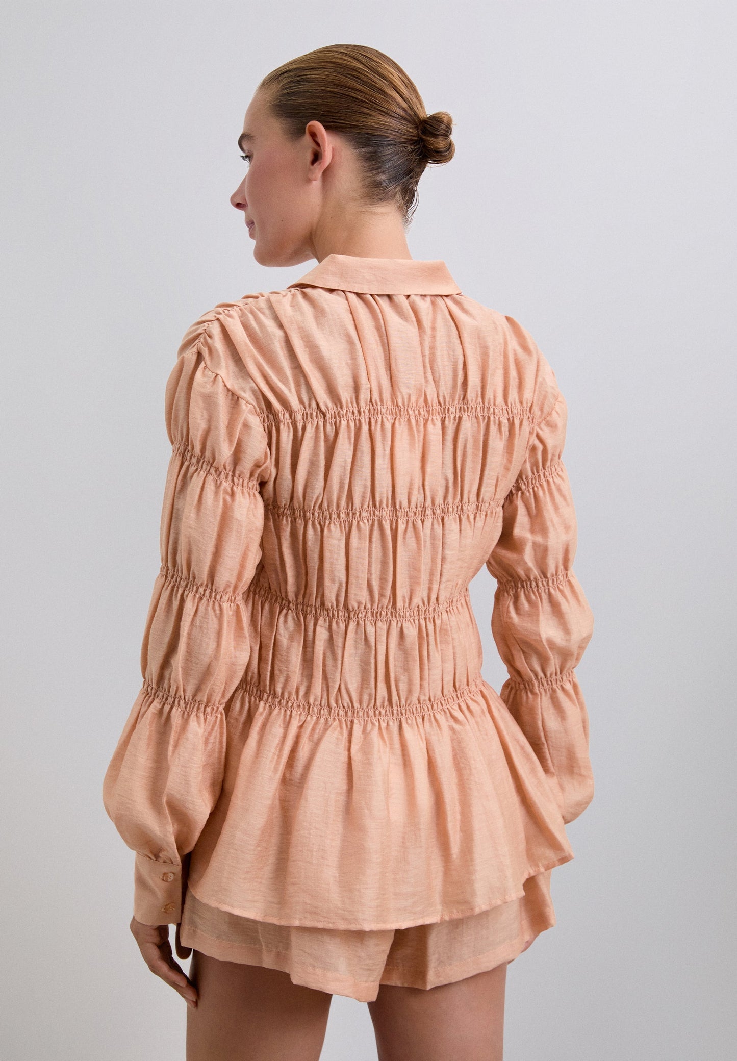 SMOCKED SHIRT