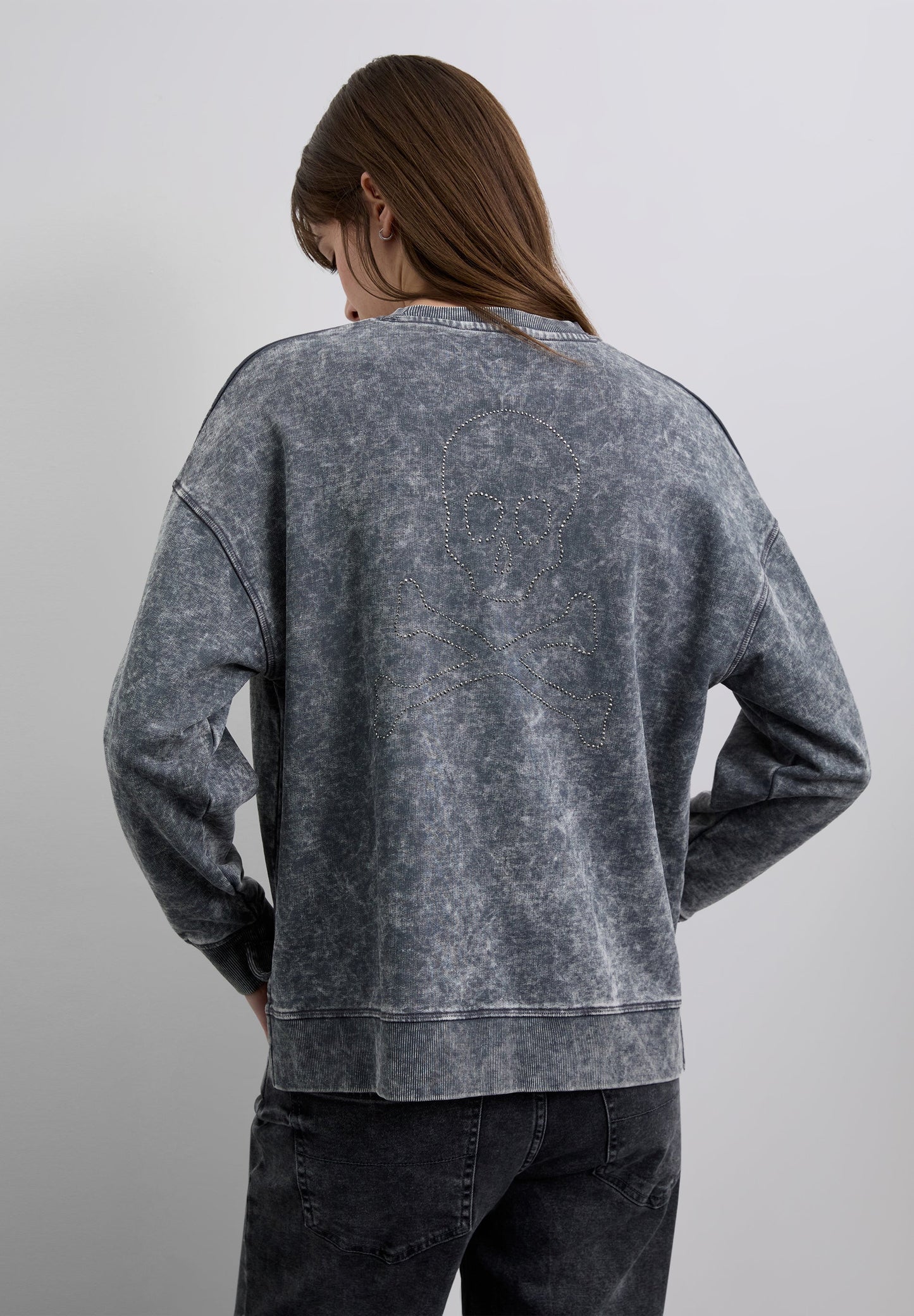 MARBLE-EFFECT SWEATSHIRT