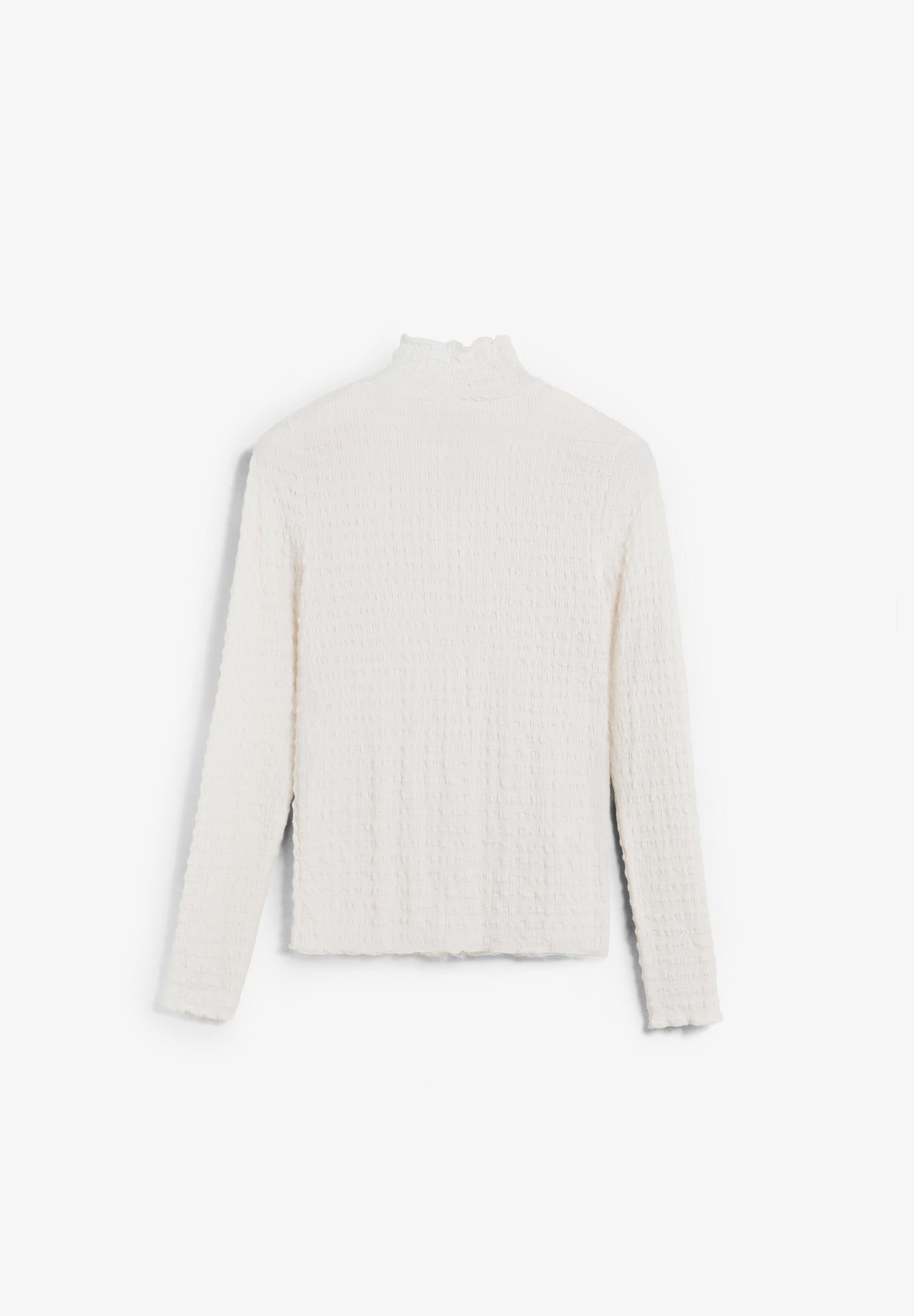 TEXTURED HIGH NECK TOP