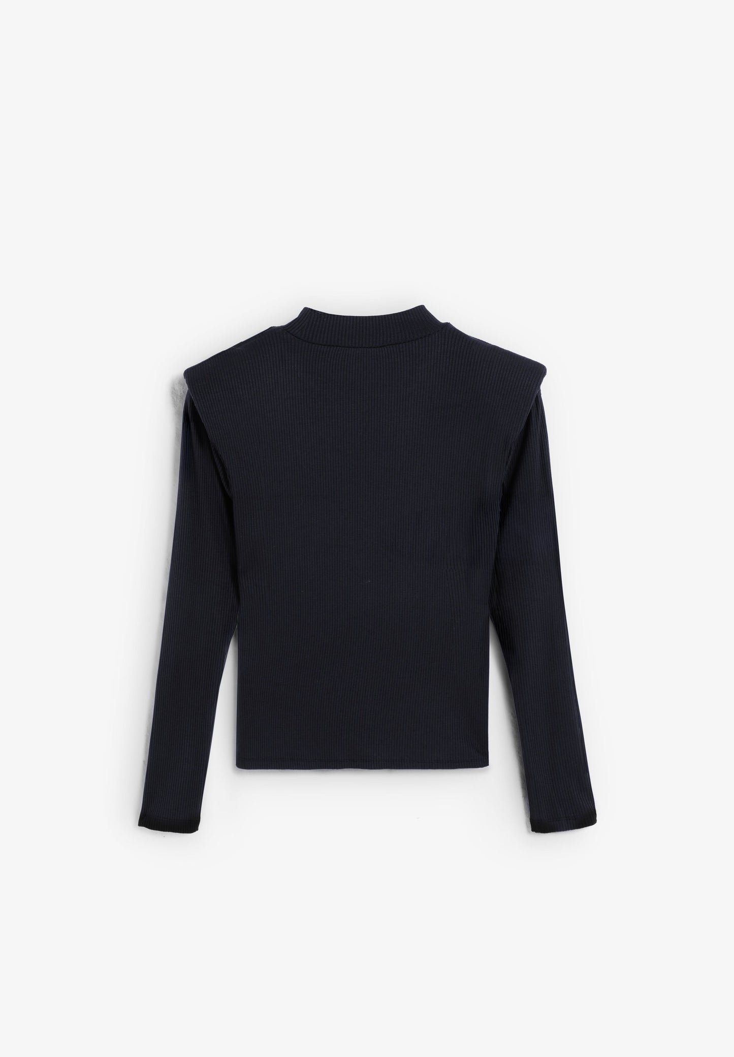 LONG SLEEVE TOP WITH SHOULDER PADS