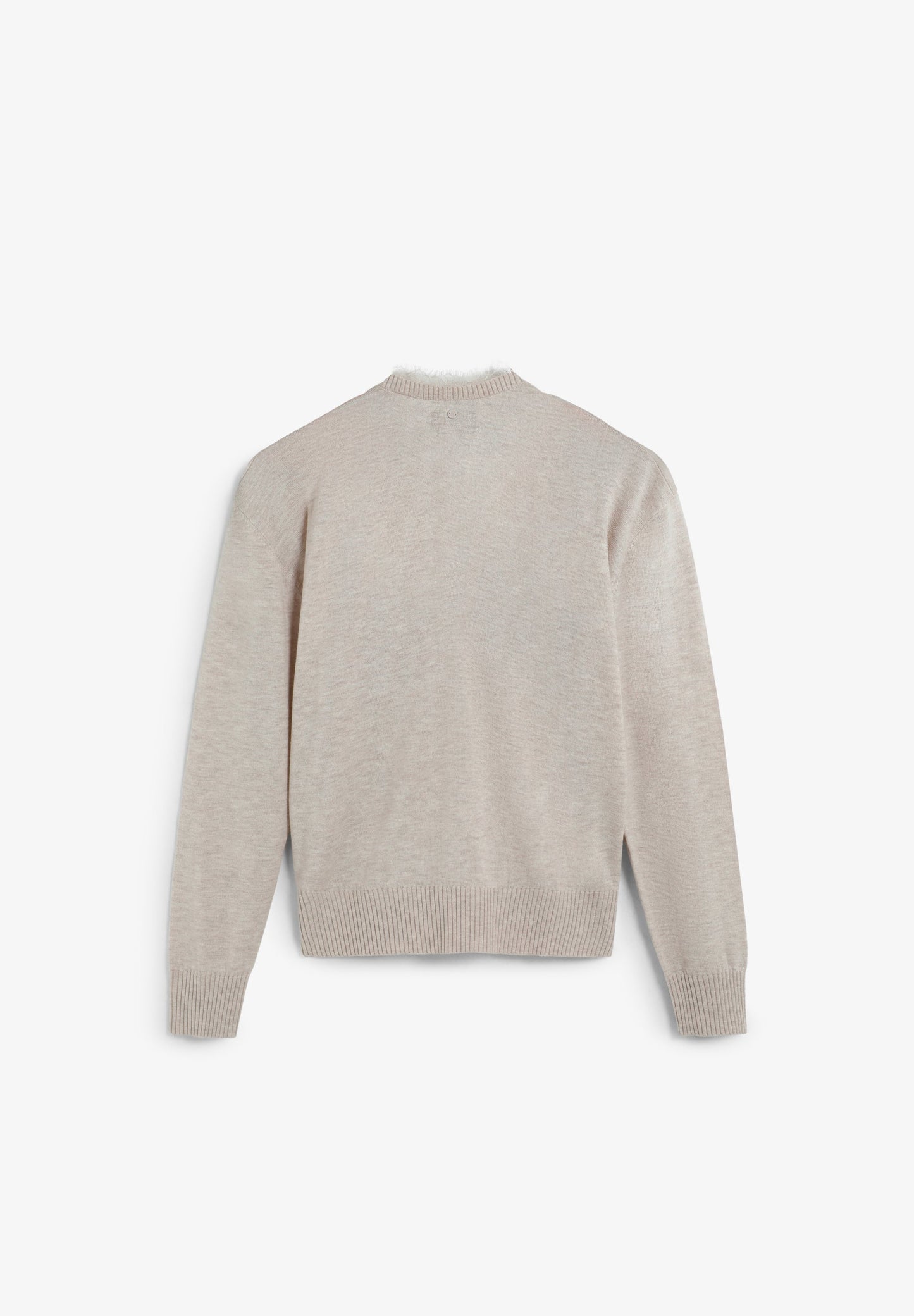 V-NECK SWEATER WITH LACE