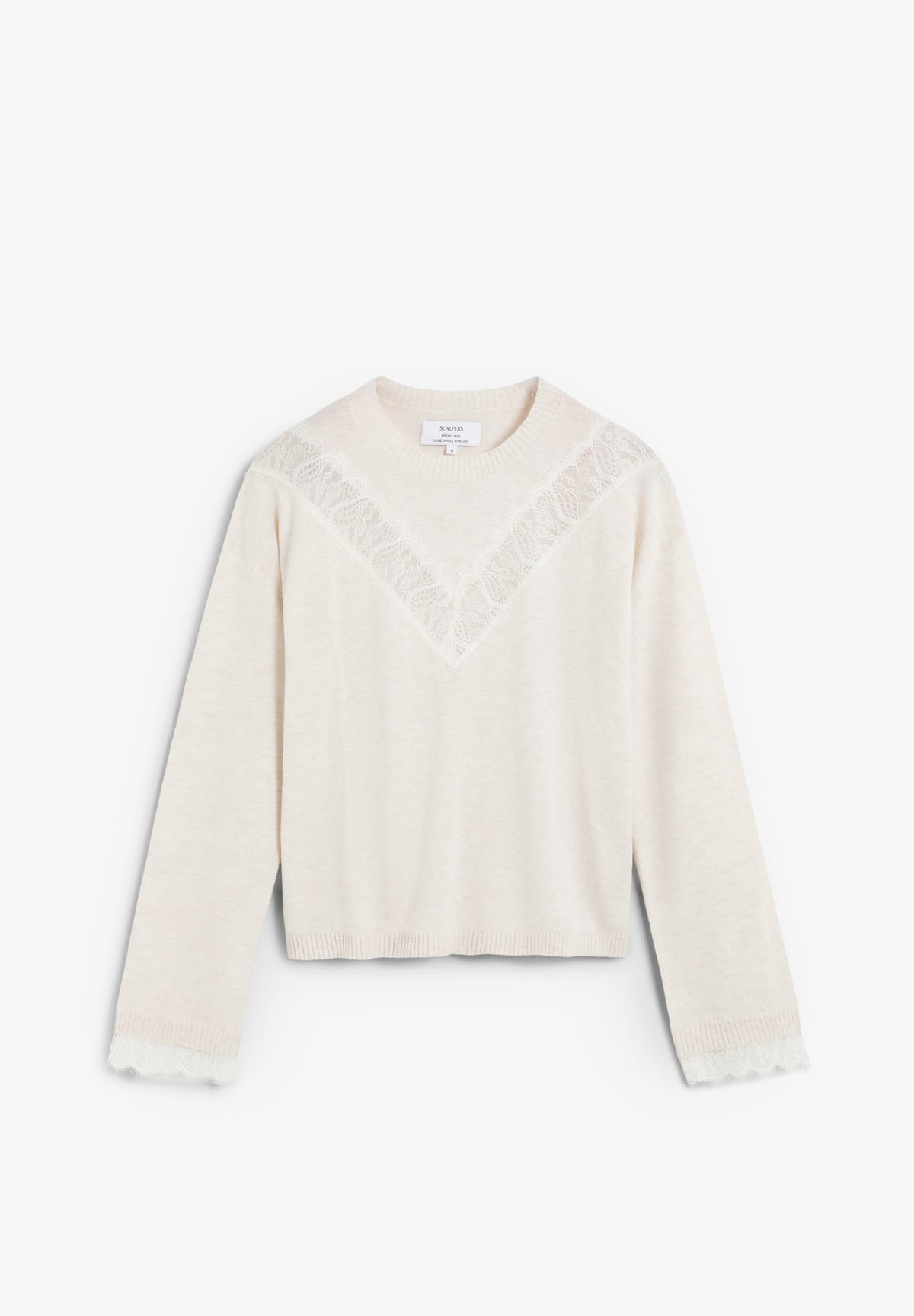 LACE DETAIL SWEATER