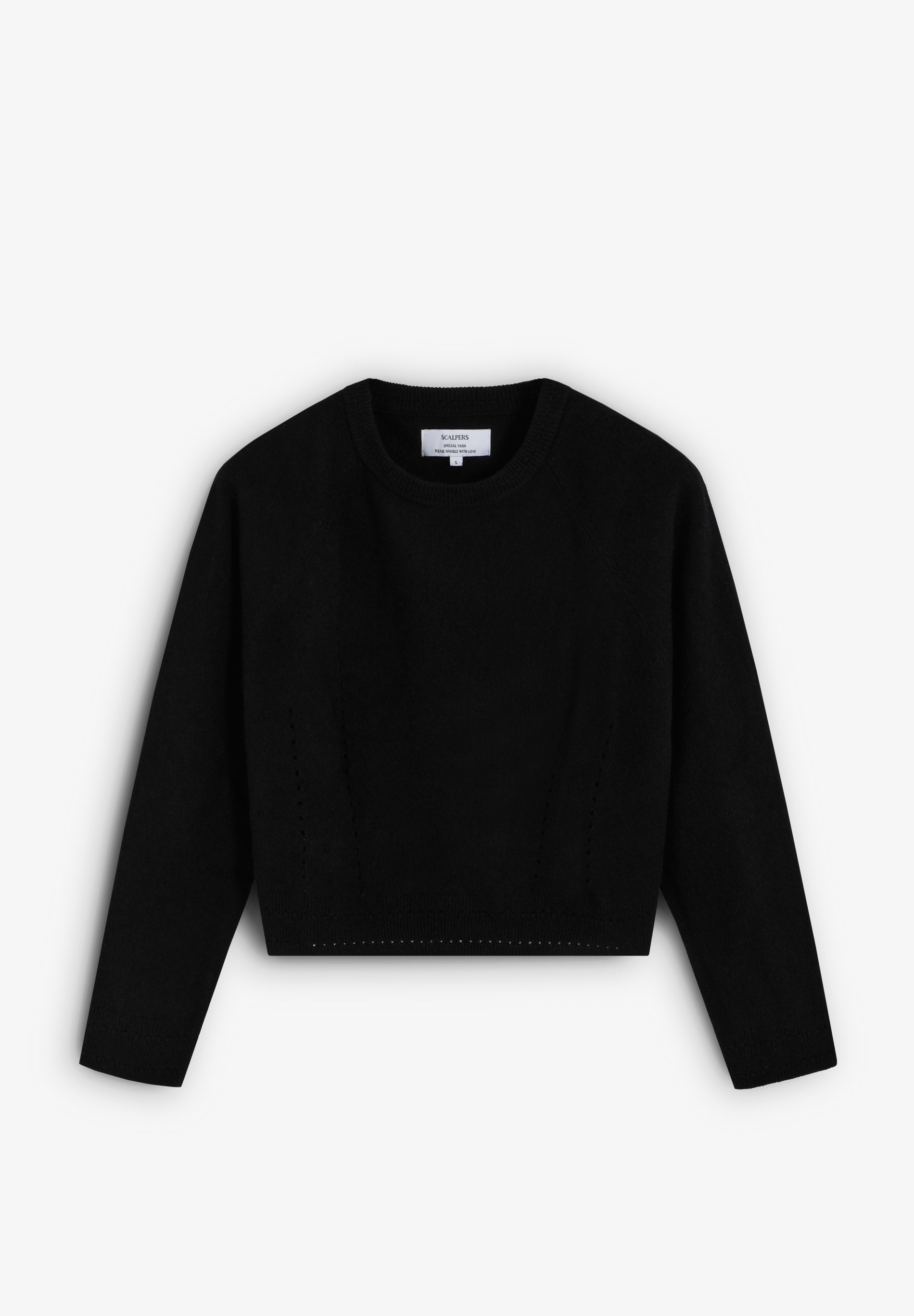 WOOL SWEATER WITH MINI CUTOUTS