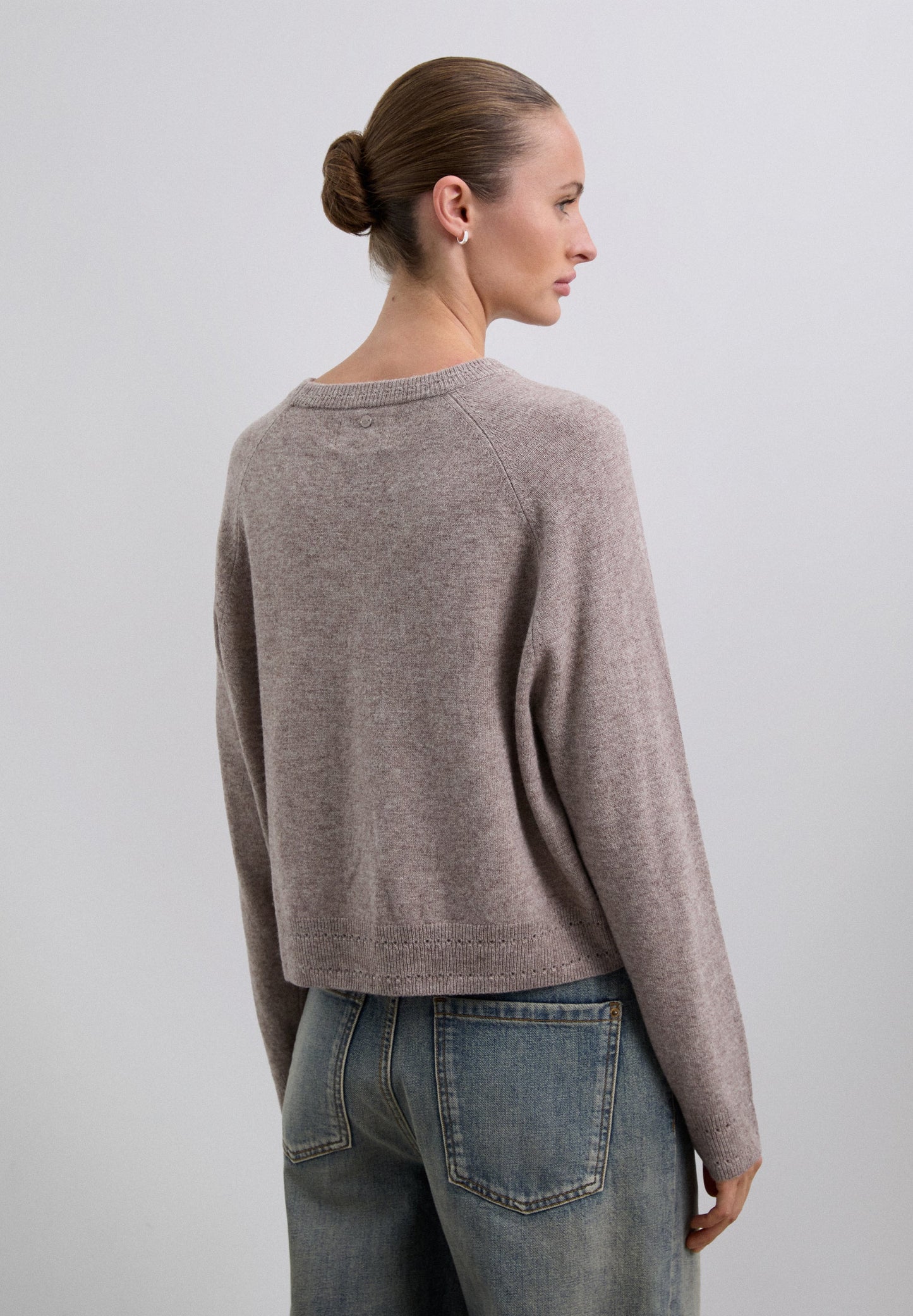 WOOL SWEATER WITH MINI CUTOUTS