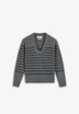 STRIPED RIBBED SWEATER
