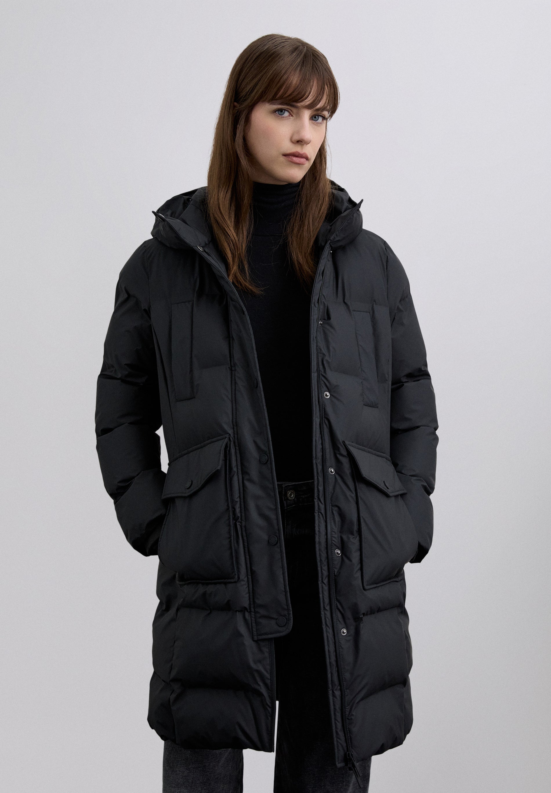 PADDED THREE QUARTER LENGTH COAT