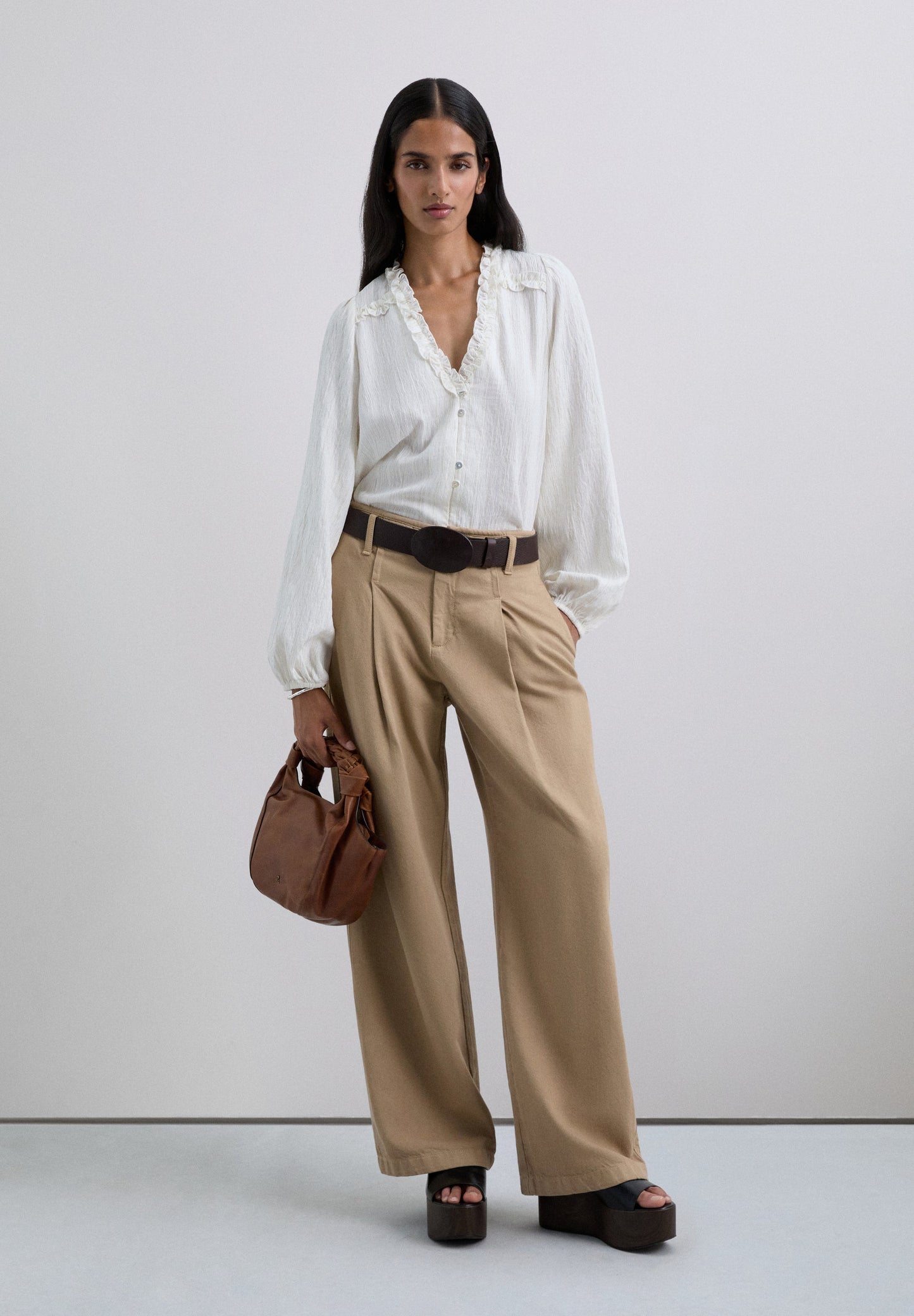 BLUSA FRUNCES HILO METALIZADO - Scalpers