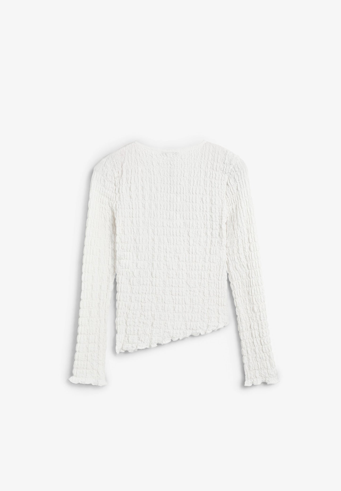 ROUND NECK TEXTURED TOP