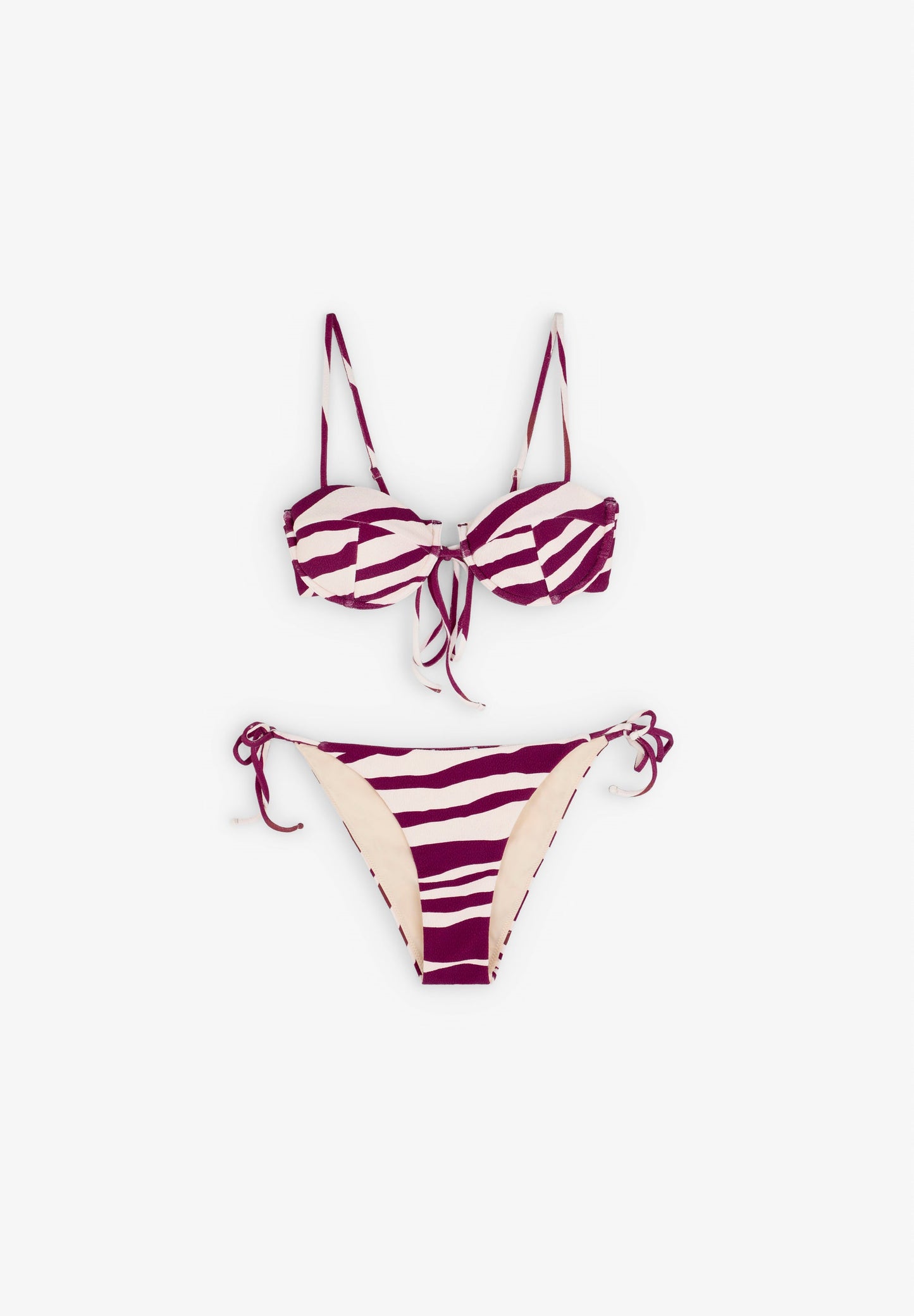 ZEBRA HALTY BIKINI TOP | ROBIN X SCALPERS