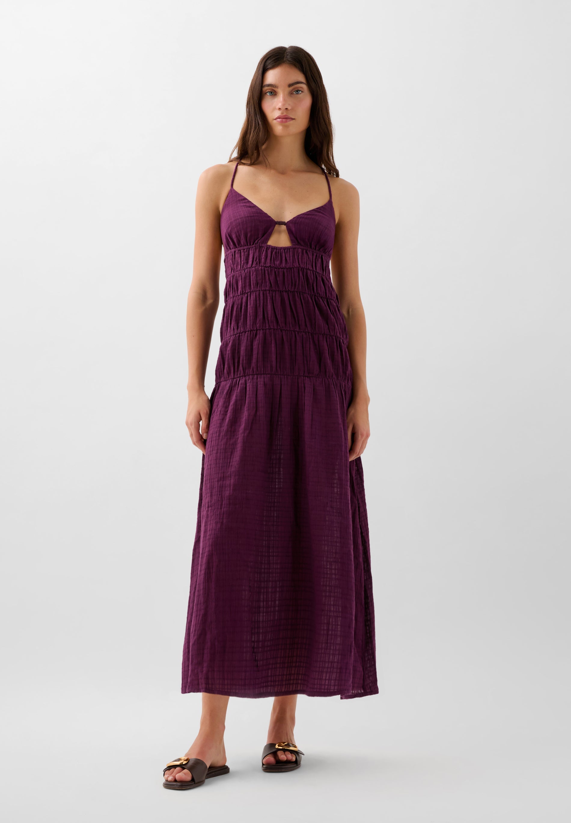 FLOWING MIDI DRESS