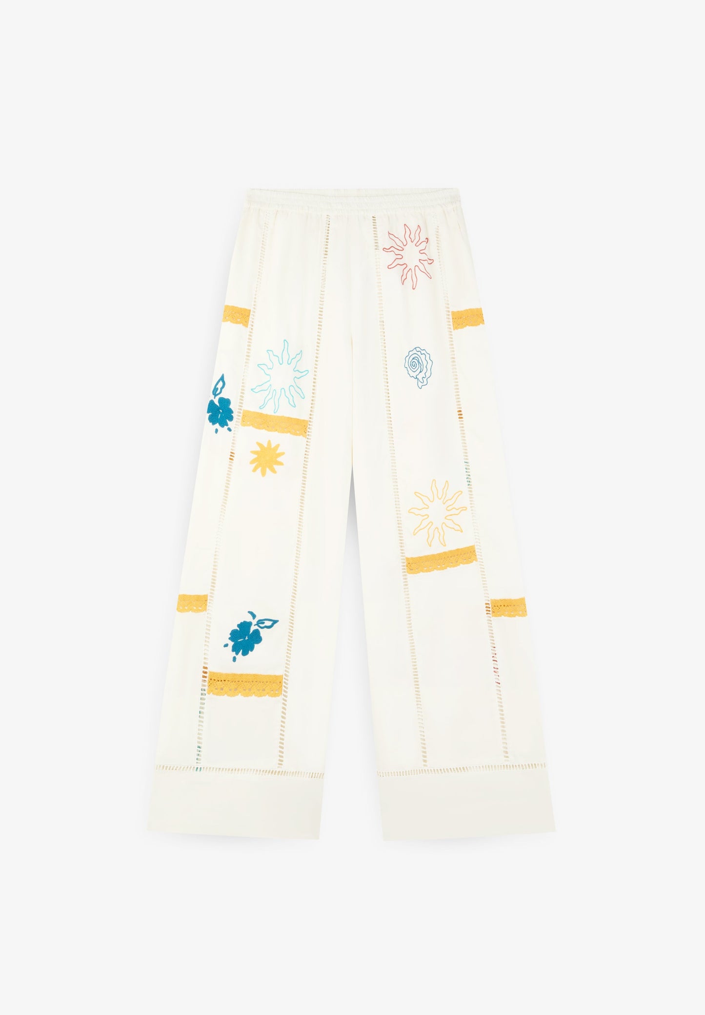 RELAXED EMBROIDERED TROUSERS | ROBIN X SCALPERS