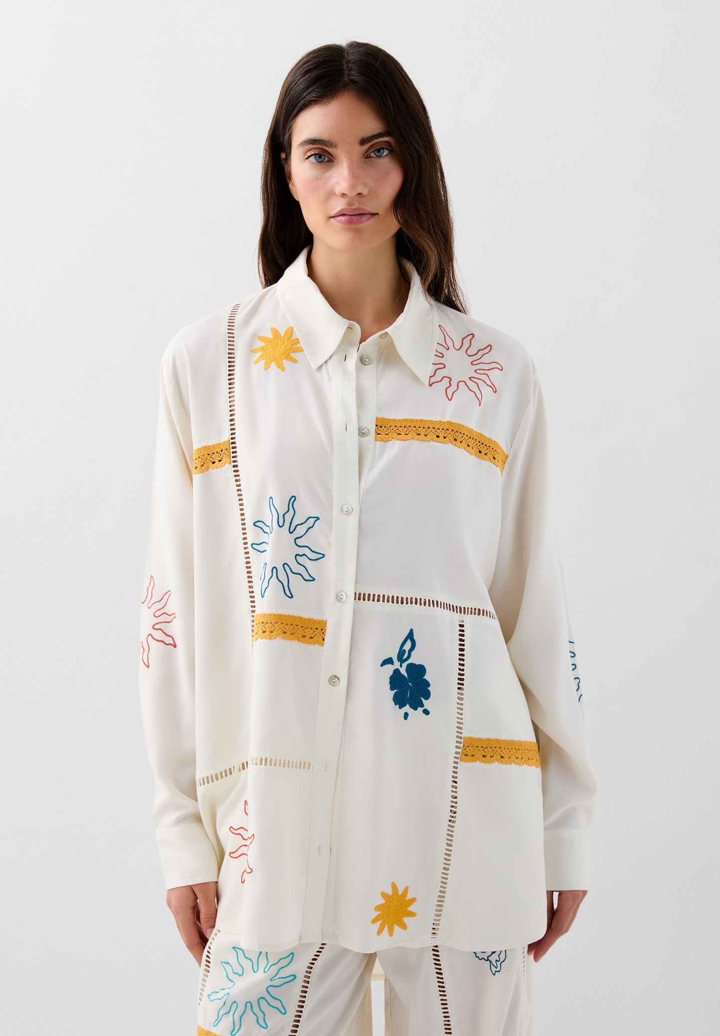 RELAXED EMBROIDERED SHIRT | ROBIN X SCALPERS
