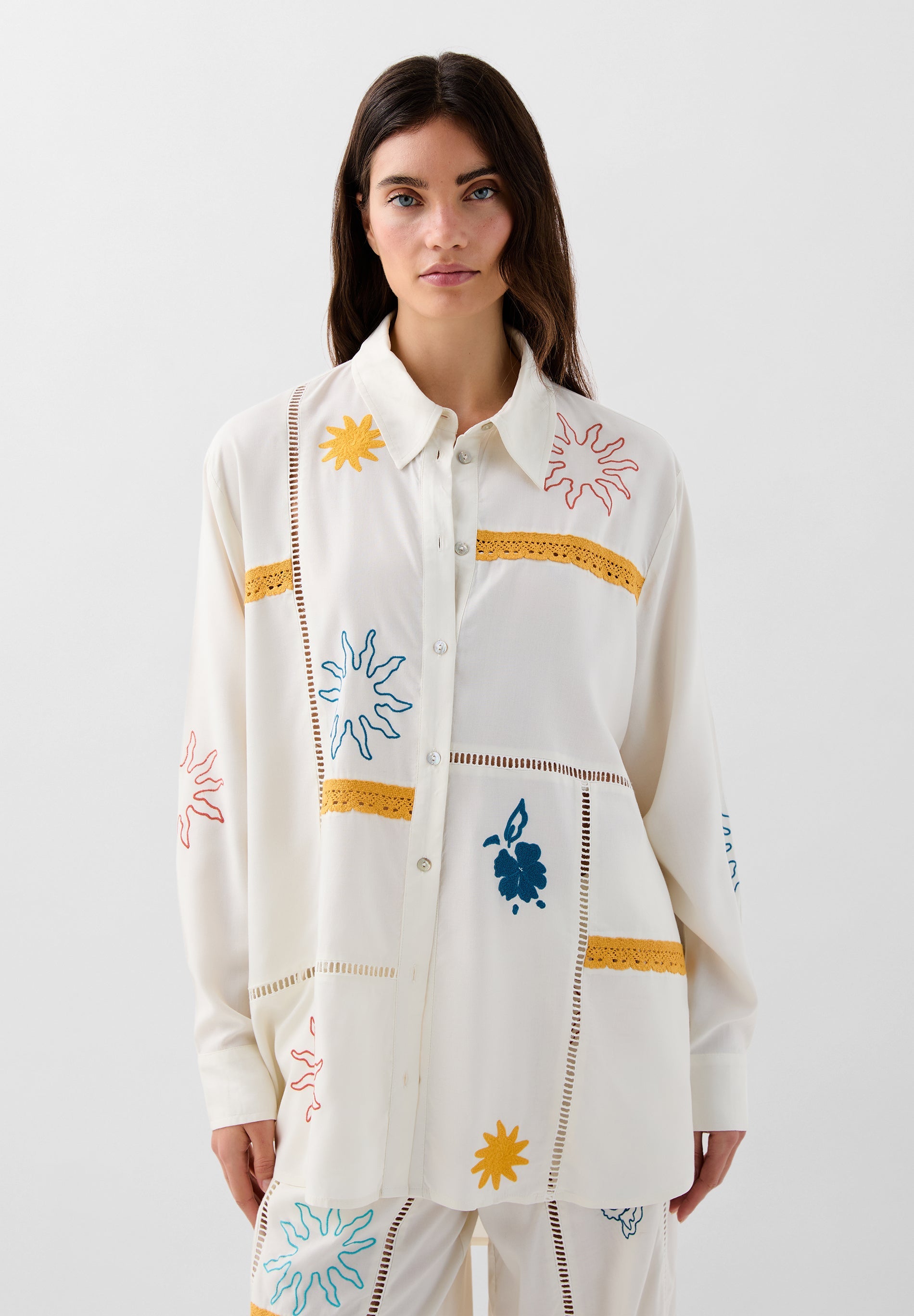 RELAXED EMBROIDERED SHIRT | ROBIN X SCALPERS