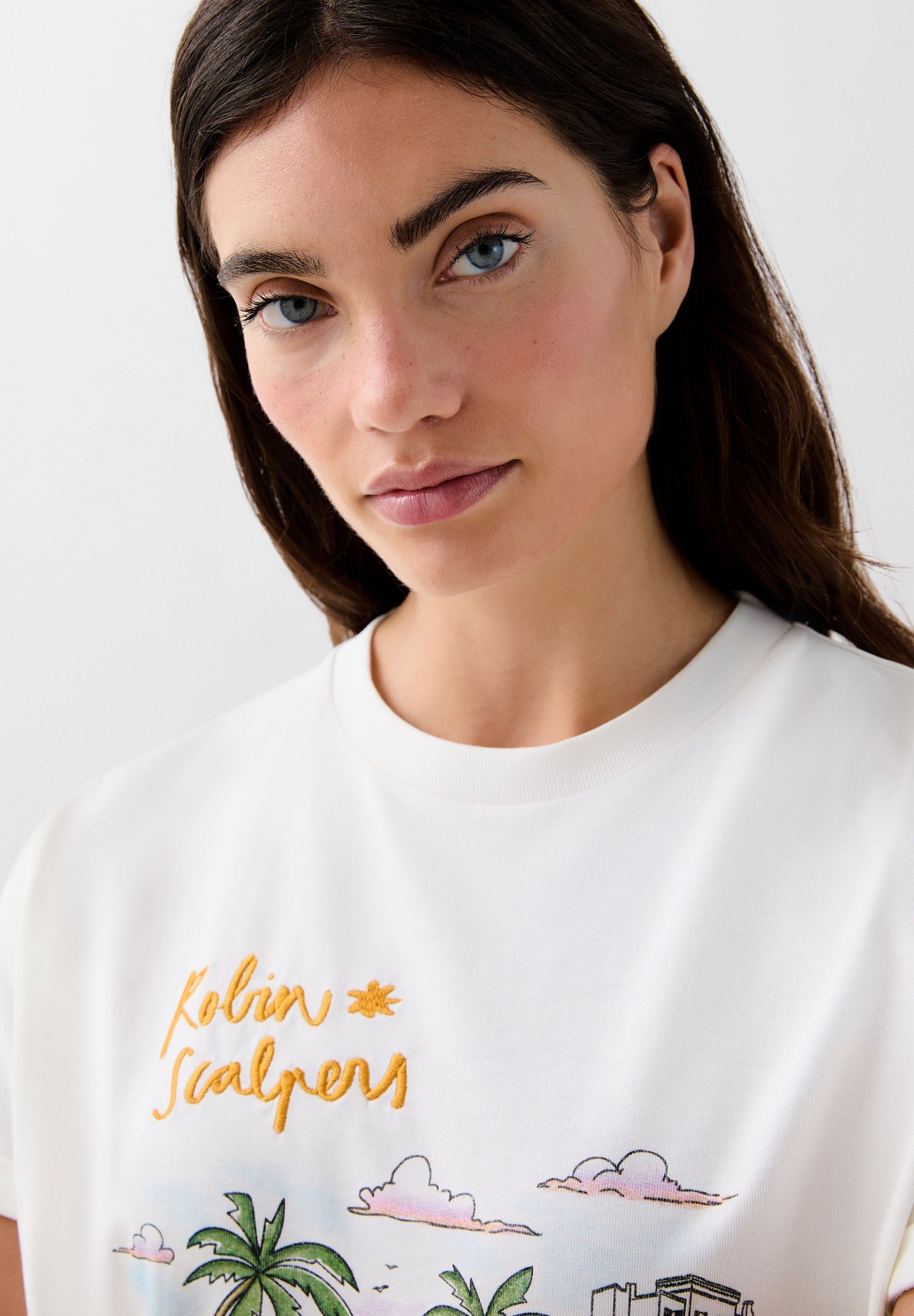 EMBROIDERED PRINT T-SHIRT | ROBIN X SCALPERS