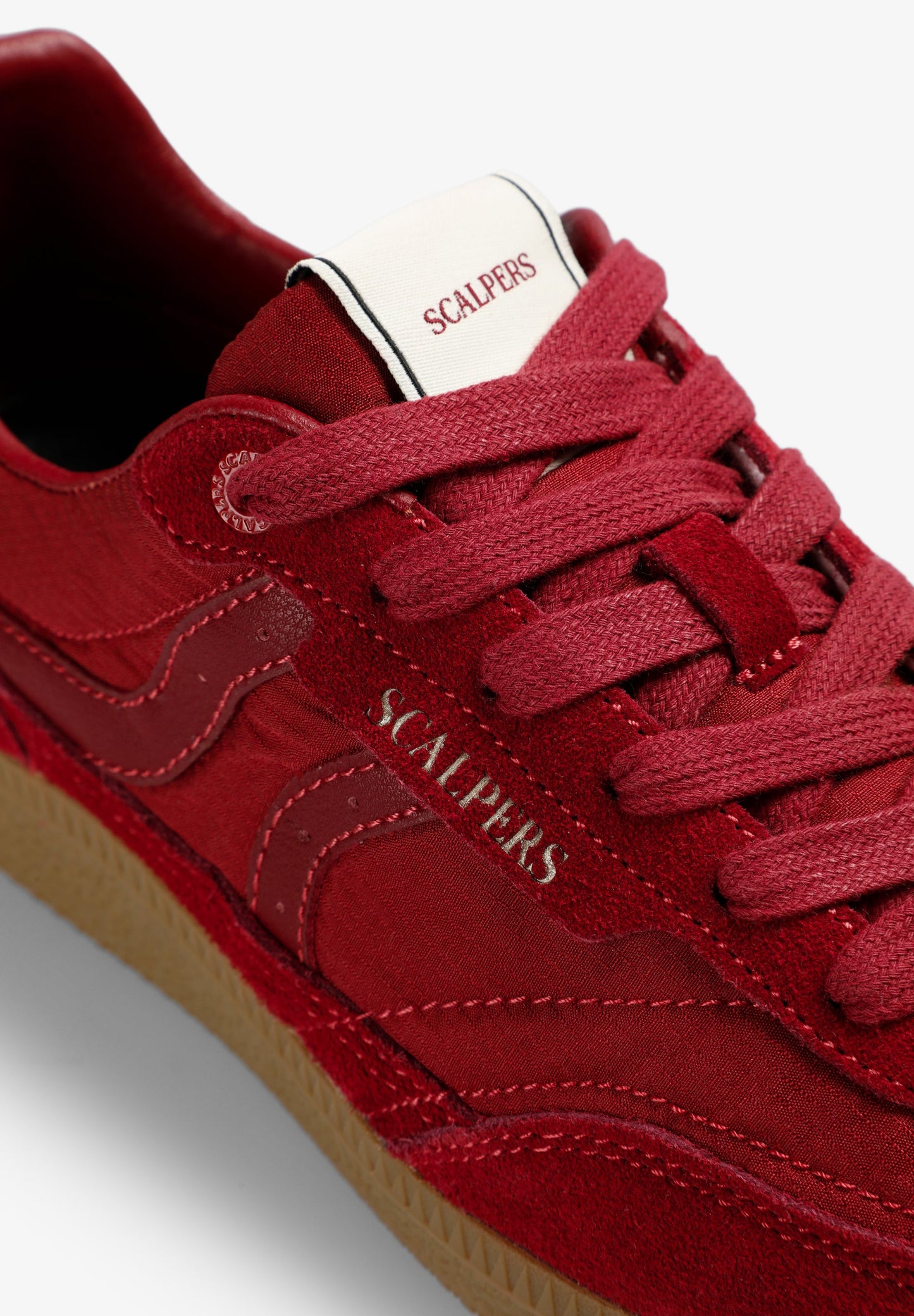 SUEDE SNEAKER WITH METALLIC HEEL