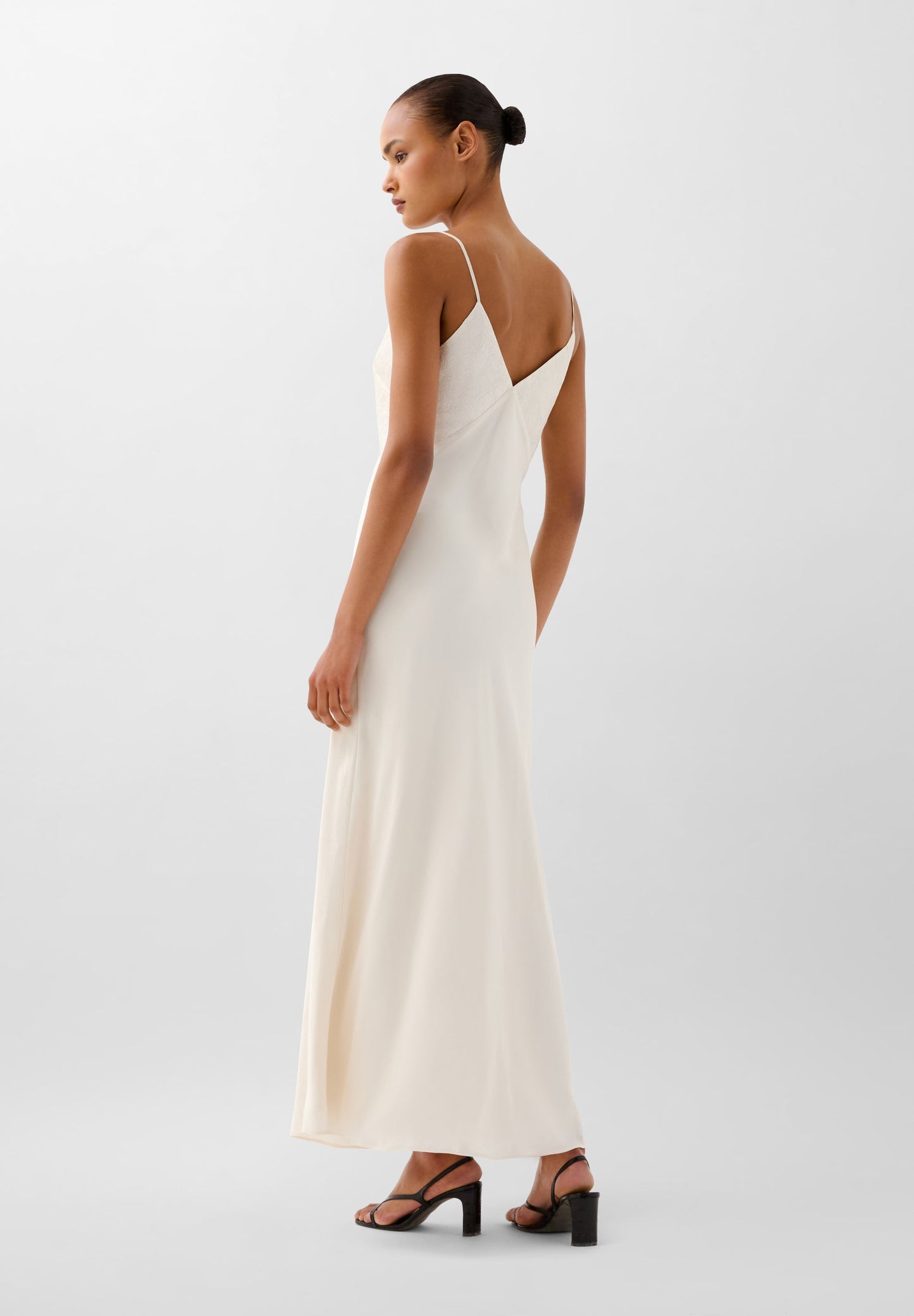 FLOWING TEXTURED SLIP DRESS