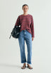 FADED FRAYED EDGE JEANS