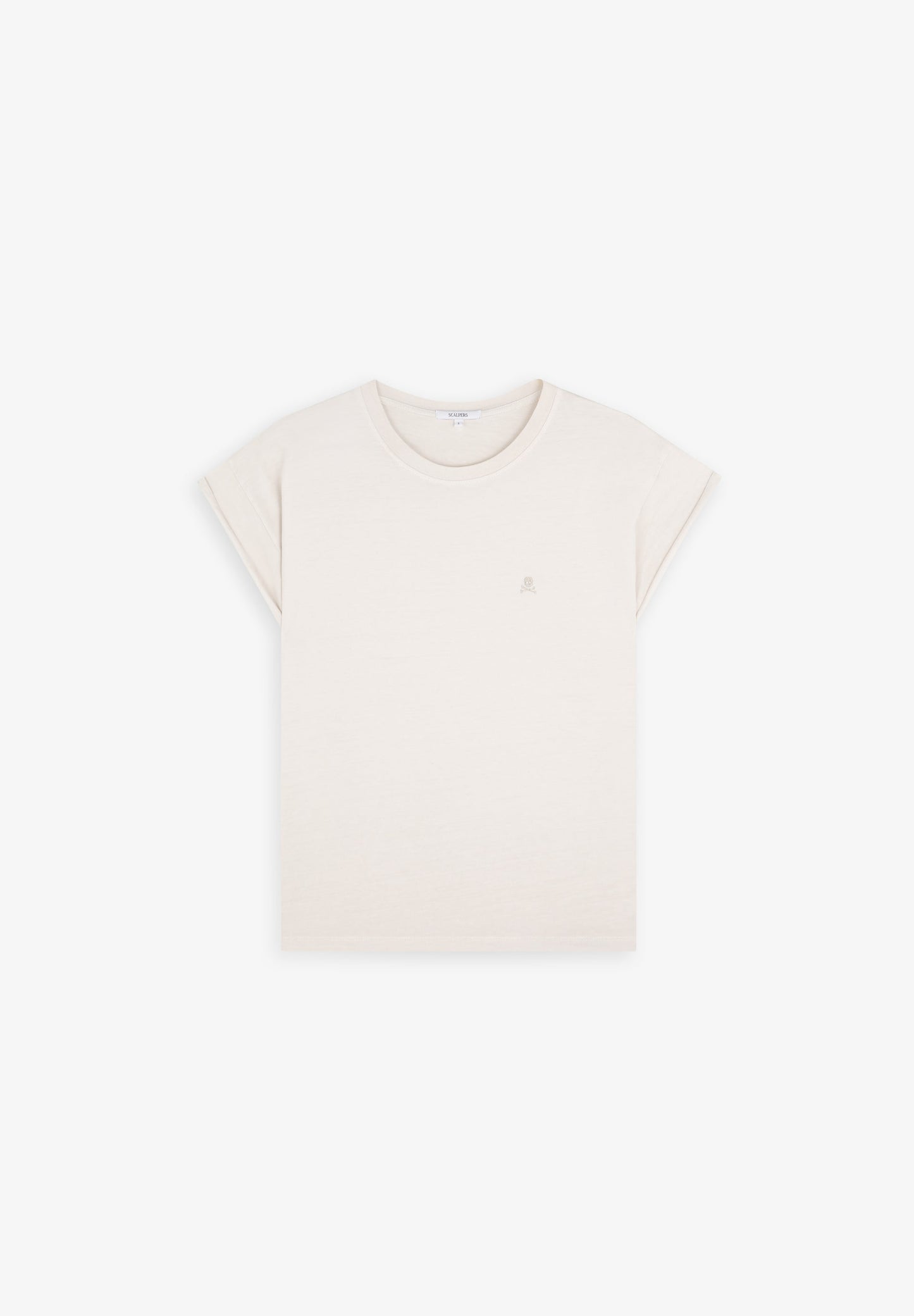 EMBROIDERED SKULL T-SHIRT