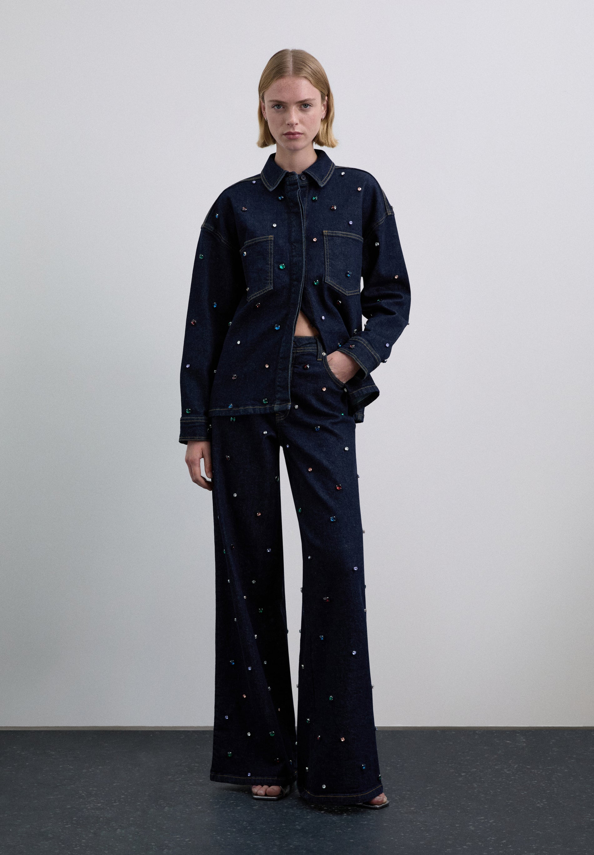 SCMULTIJEWELL DENIM PANT