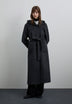 LONG WOOL COAT WITH HOOD
