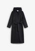LONG WOOL COAT WITH HOOD