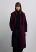 LONG COAT WITH DETACHABLE SCARF DETAIL