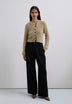 DARTED COTTON TROUSERS