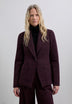 BURGUNDY CHECK BLAZER