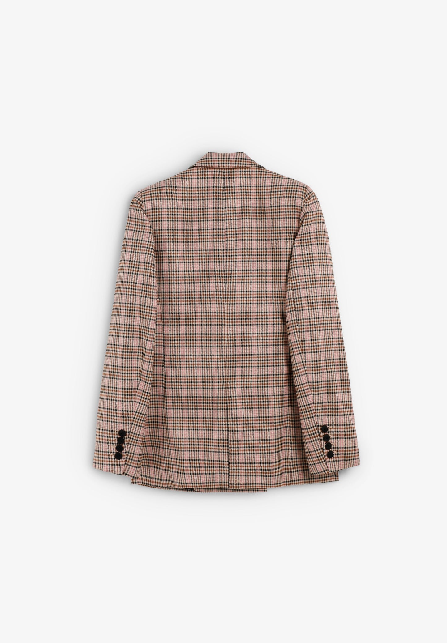 DOUBLE-BREASTED CHECK BLAZER
